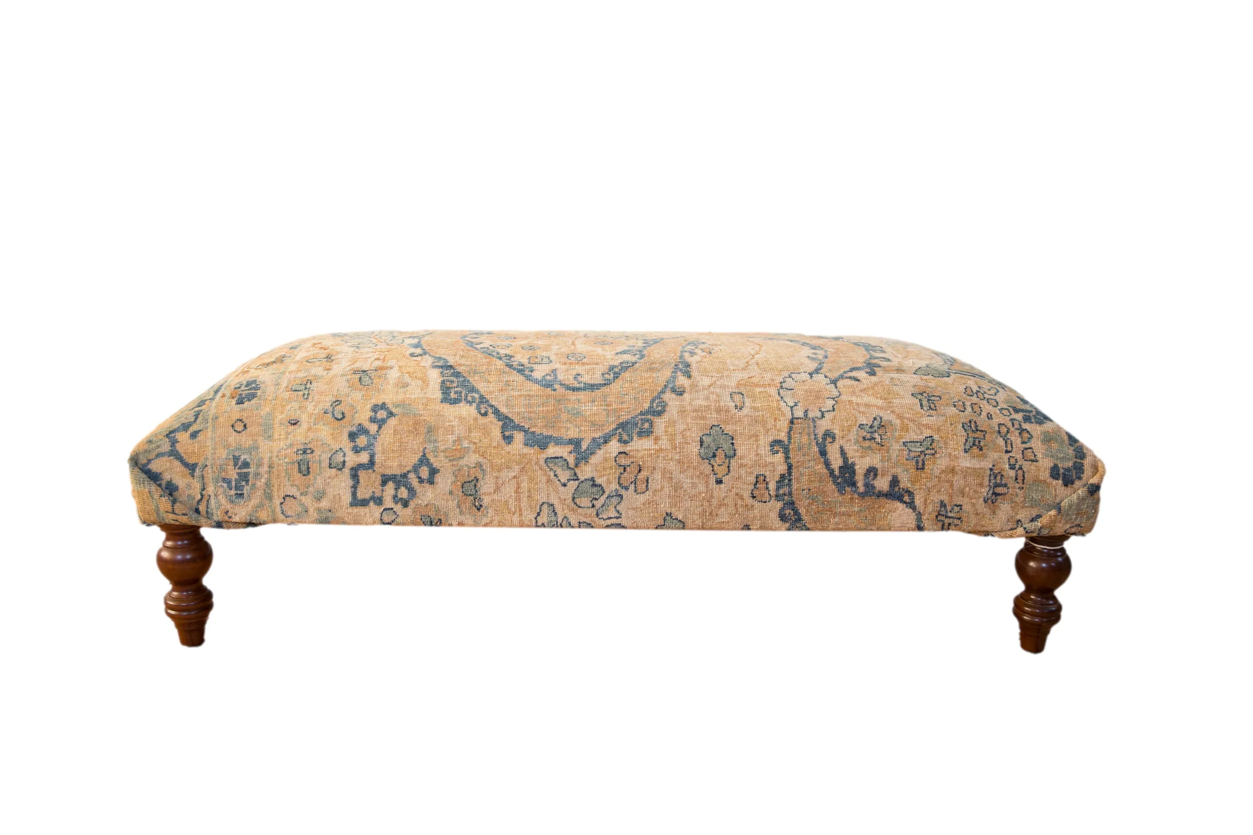 Vintage Persian Rug Ottoman Coffee Table - Image 11