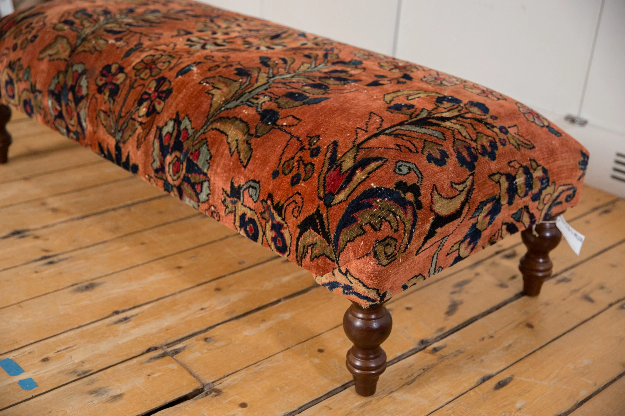 Vintage Persian Rug Ottoman Coffee Table - Image 2