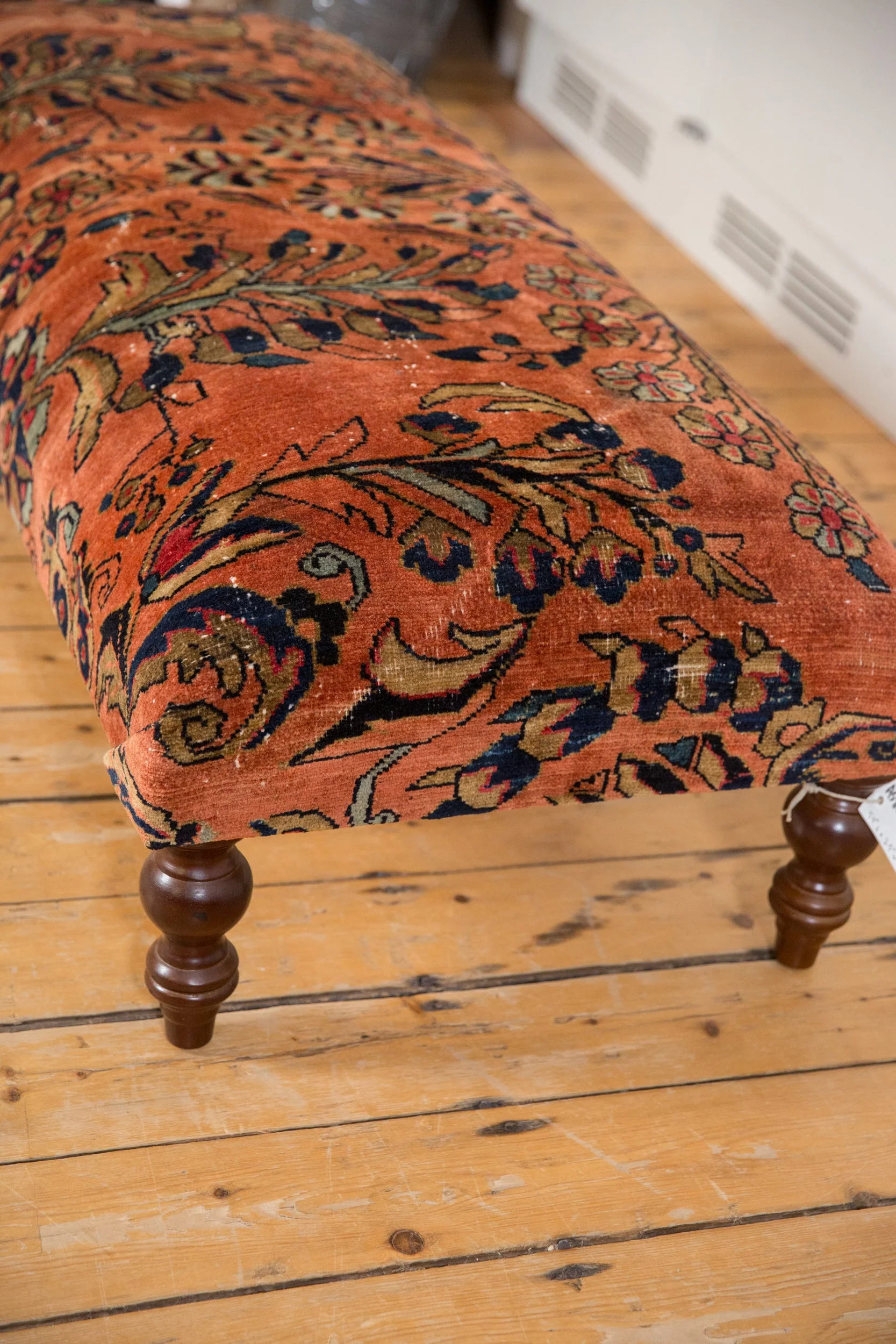 Vintage Persian Rug Ottoman Coffee Table - Image 4