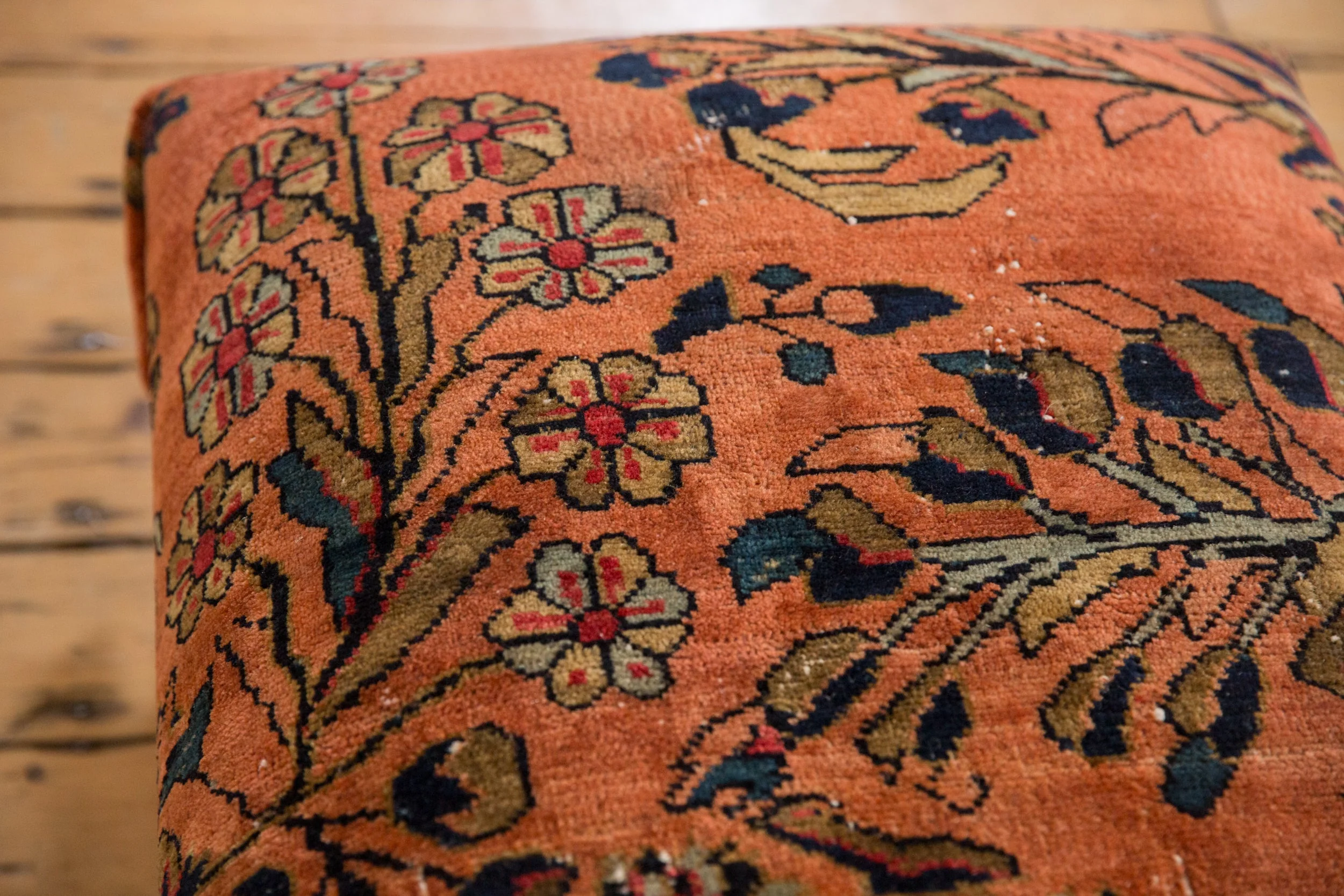 Vintage Persian Rug Ottoman Coffee Table - Image 5