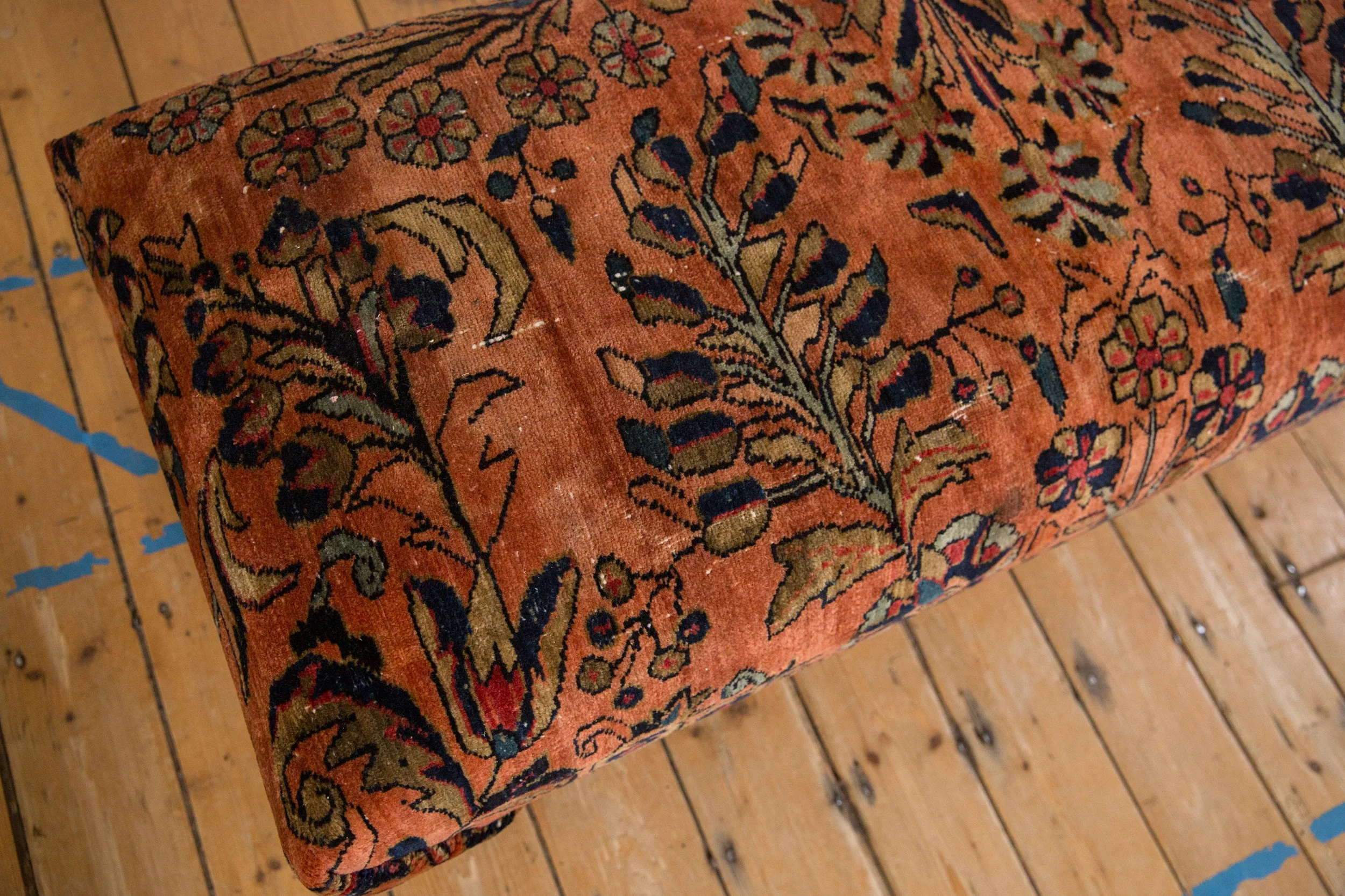Vintage Persian Rug Ottoman Coffee Table - Image 6