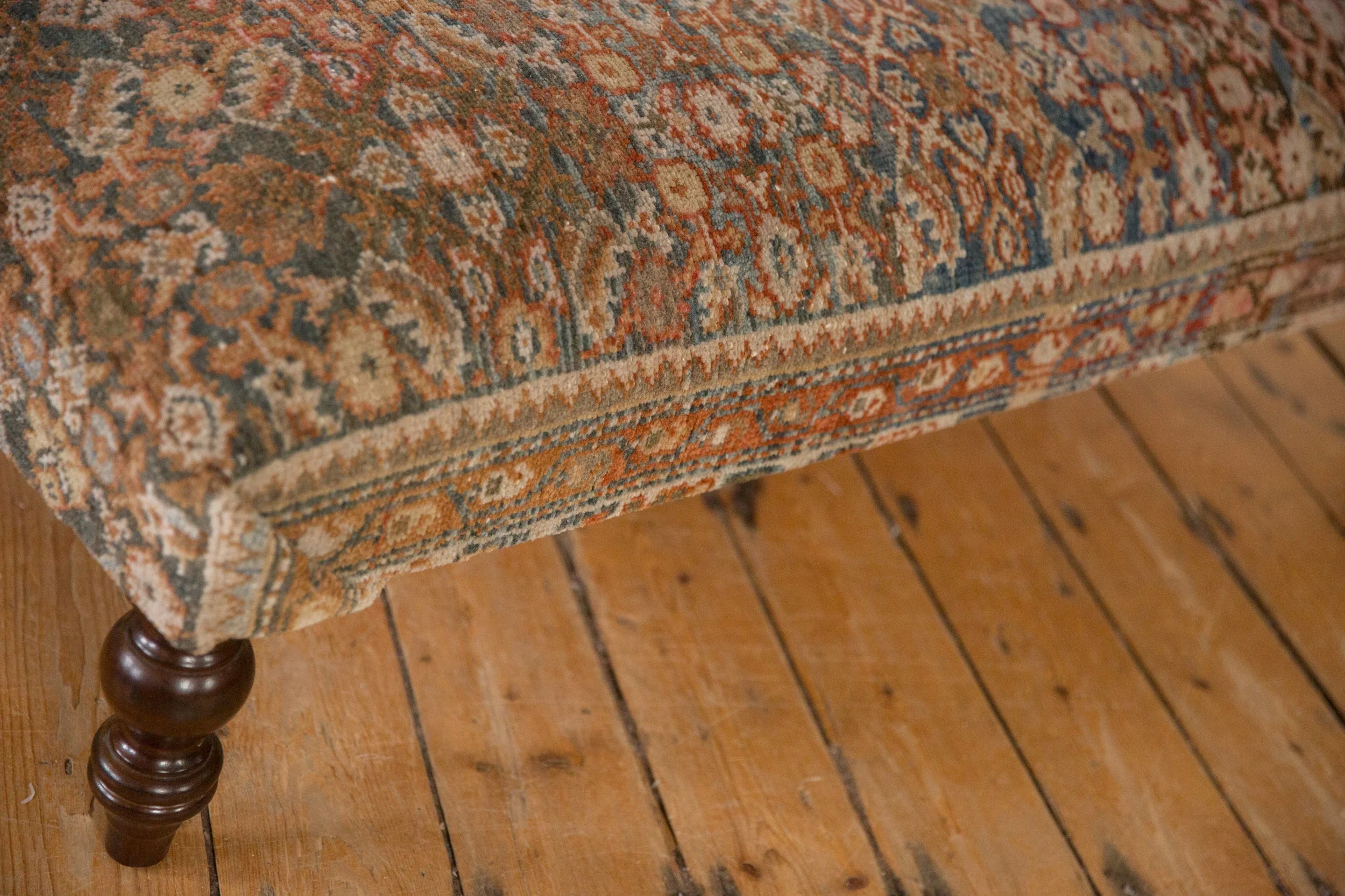 Vintage Persian Rug Ottoman Coffee Table - Image 11