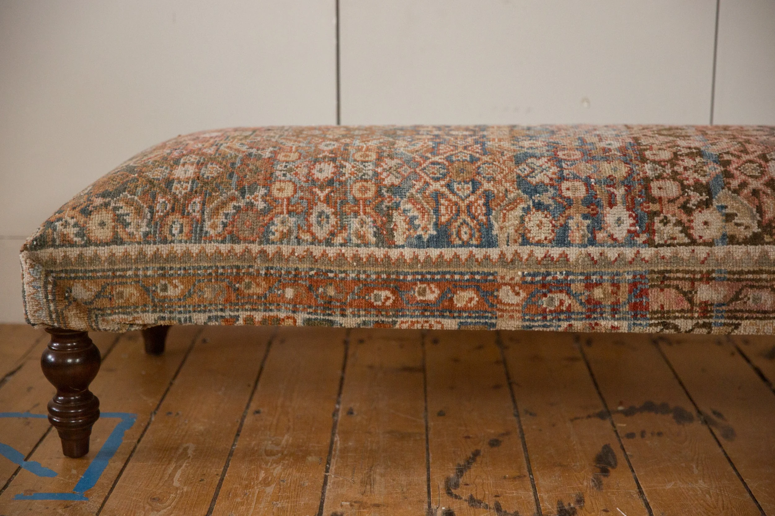 Vintage Persian Rug Ottoman Coffee Table - Image 2