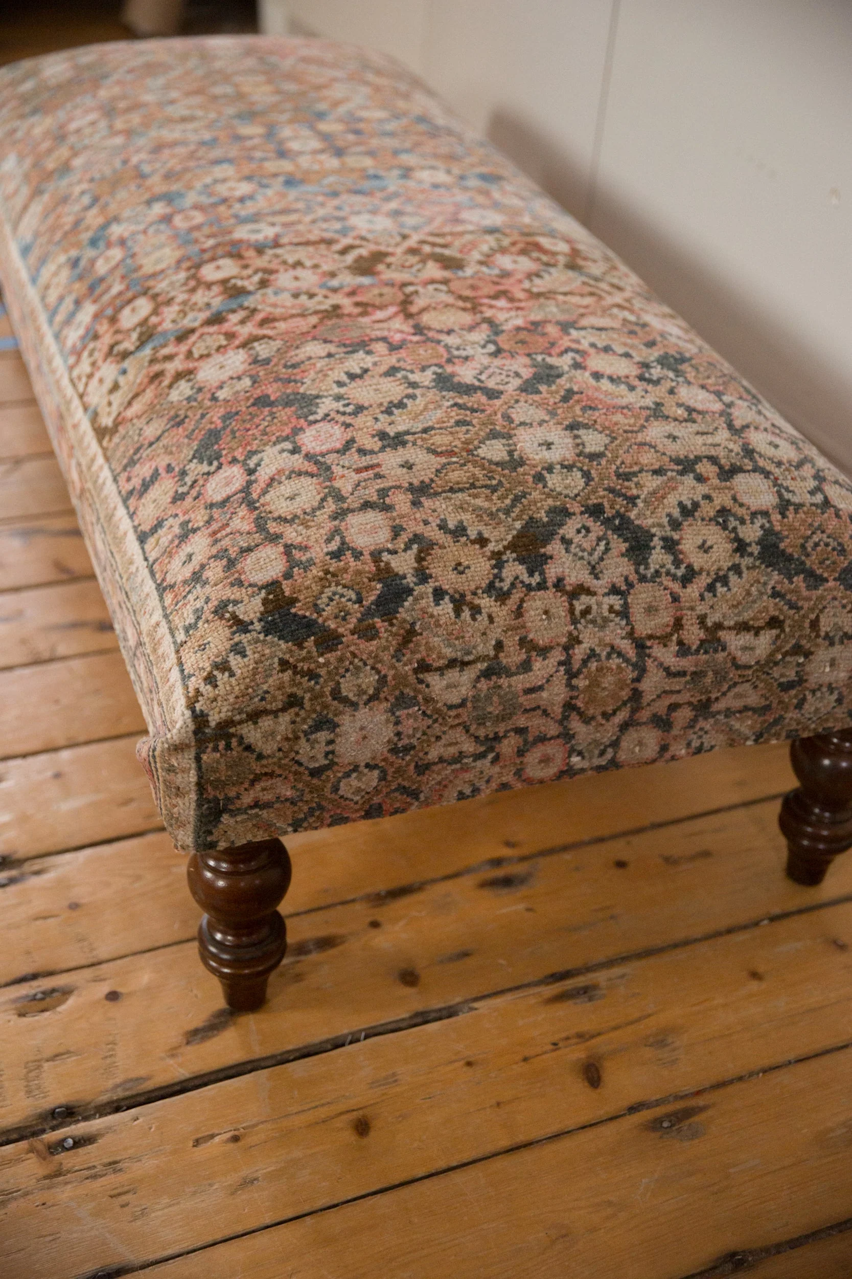 Vintage Persian Rug Ottoman Coffee Table - Image 3