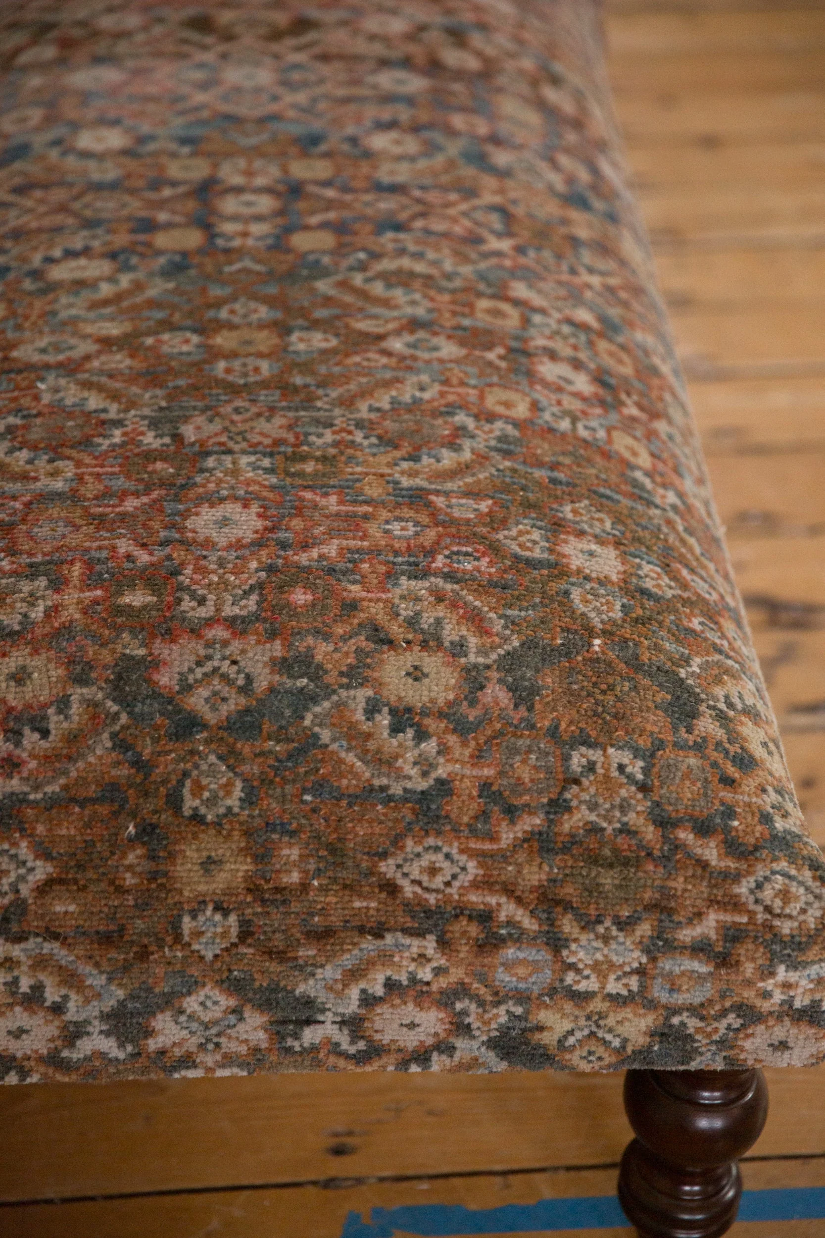 Vintage Persian Rug Ottoman Coffee Table - Image 8