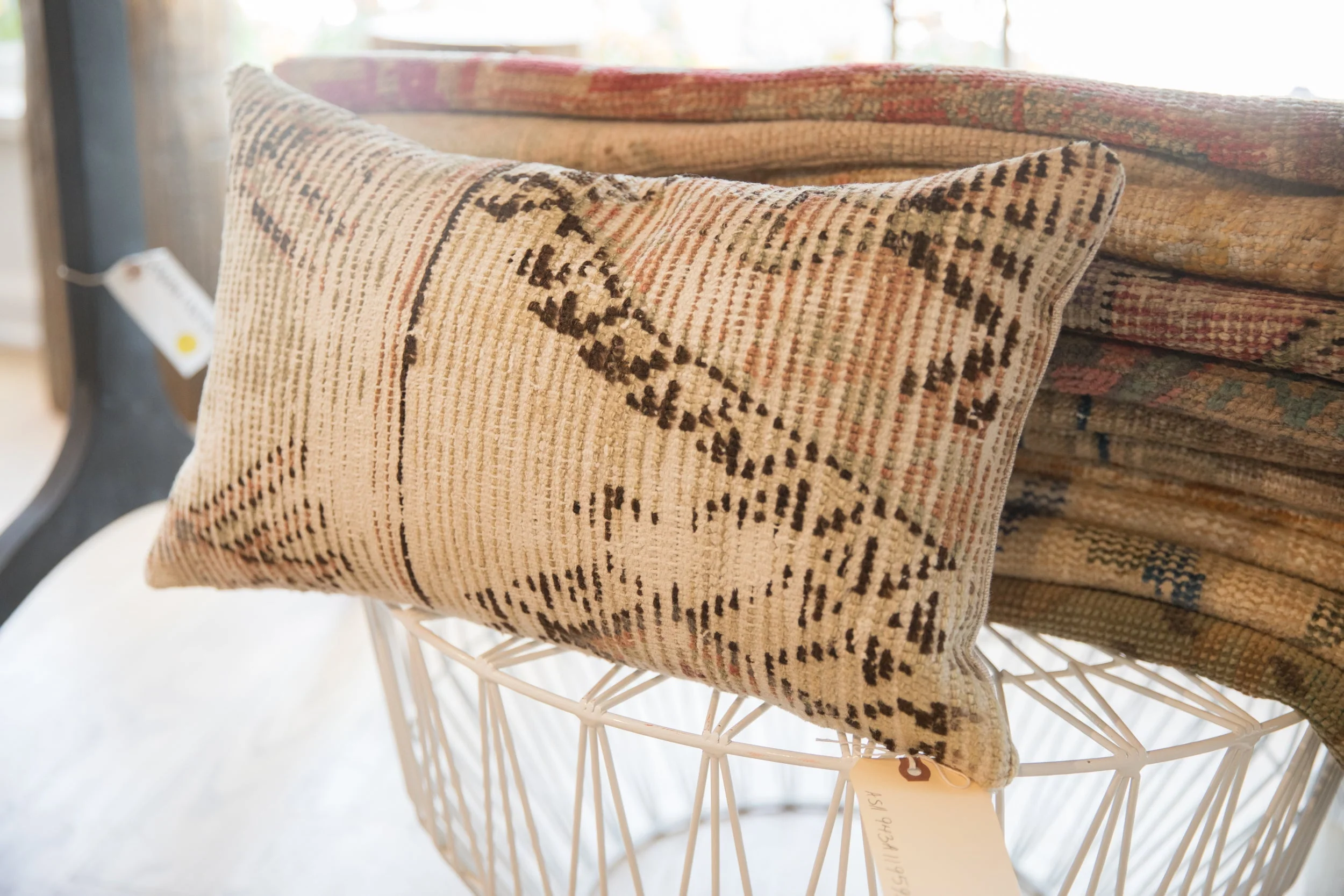 Vintage Rug Fragment Pillow - Image 6