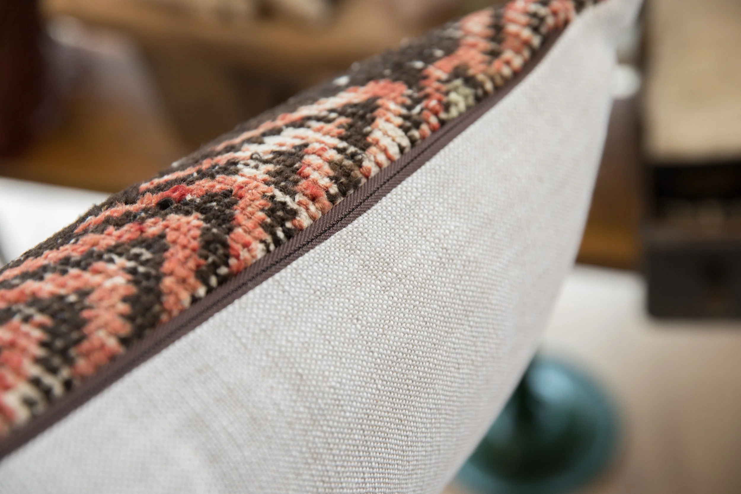 Vintage Rug Fragment Pillow - Image 2