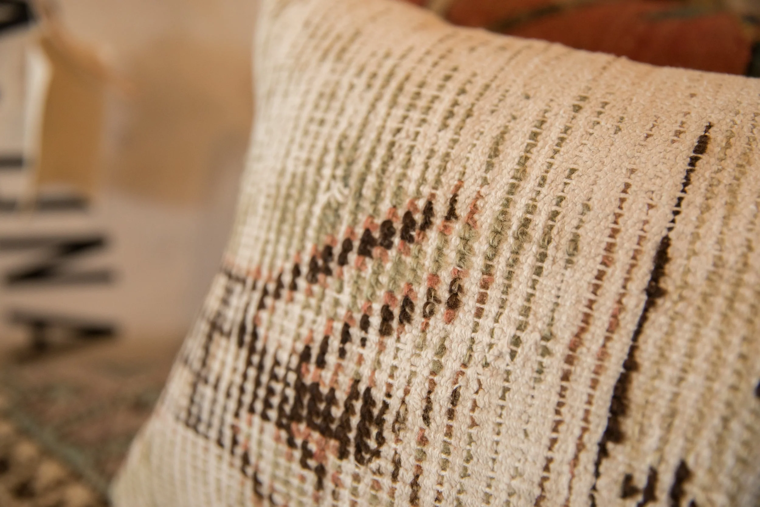 Vintage Rug Fragment Pillow - Image 6