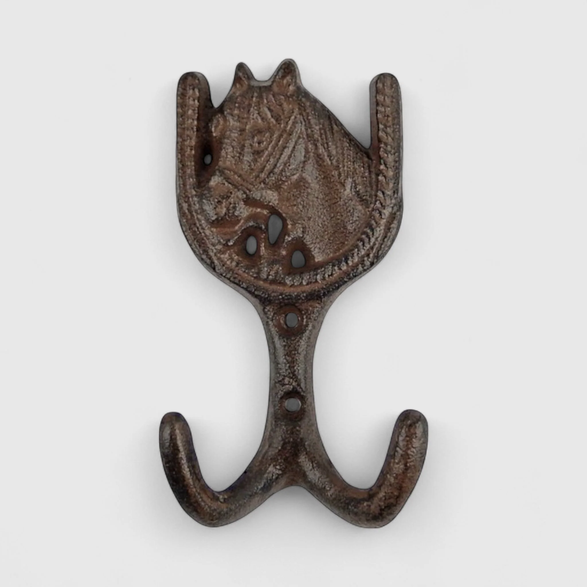 Horseshoe Wall Hanger, Vintage Cast Iron Hook for Coats & Keys - Image 2