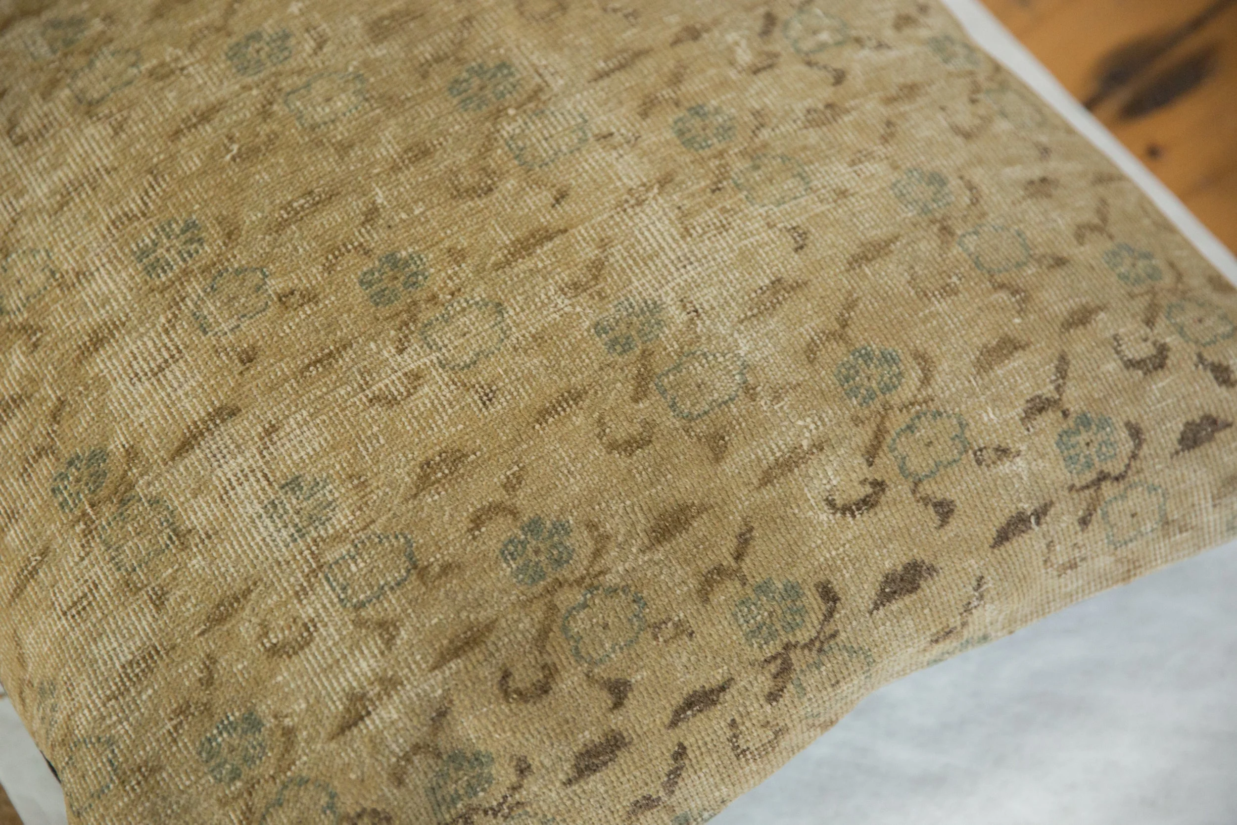 Vintage Turkish Sivas Rug Fragment Pillow - Image 3