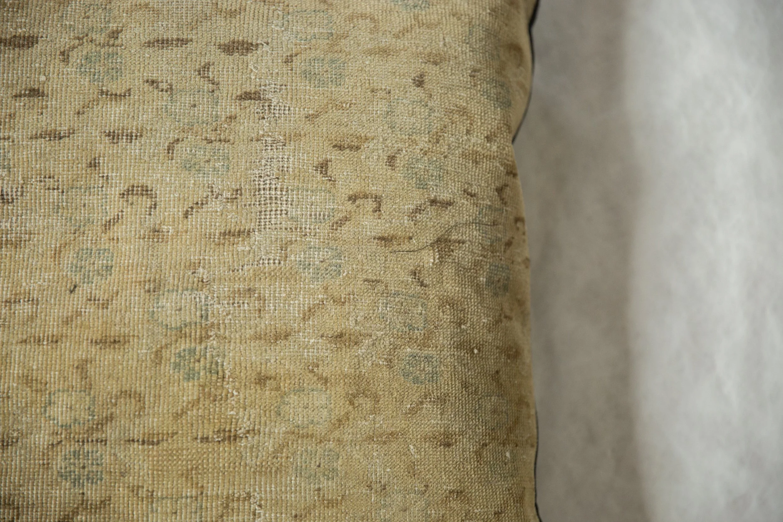 Vintage Turkish Sivas Rug Fragment Pillow - Image 2