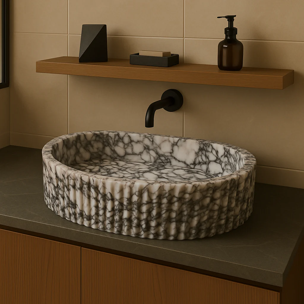 Viola Calacatta Marble Sink - Image 3