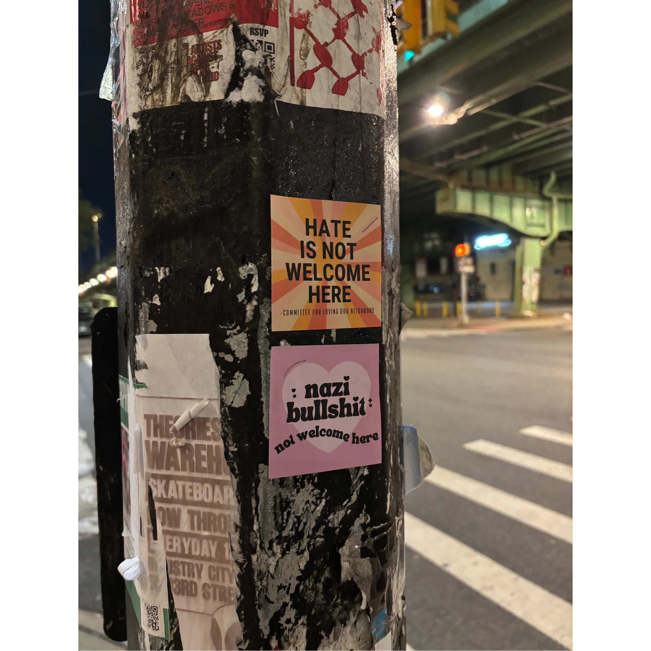 Virtuous Vandalism “Nazi Bullshit Not Welcome Here” Sticky Notes 3" x 3" Pack of 50 | Combat and Cover Offensive Public Messages with Adhesive Protest Notes - Image 11