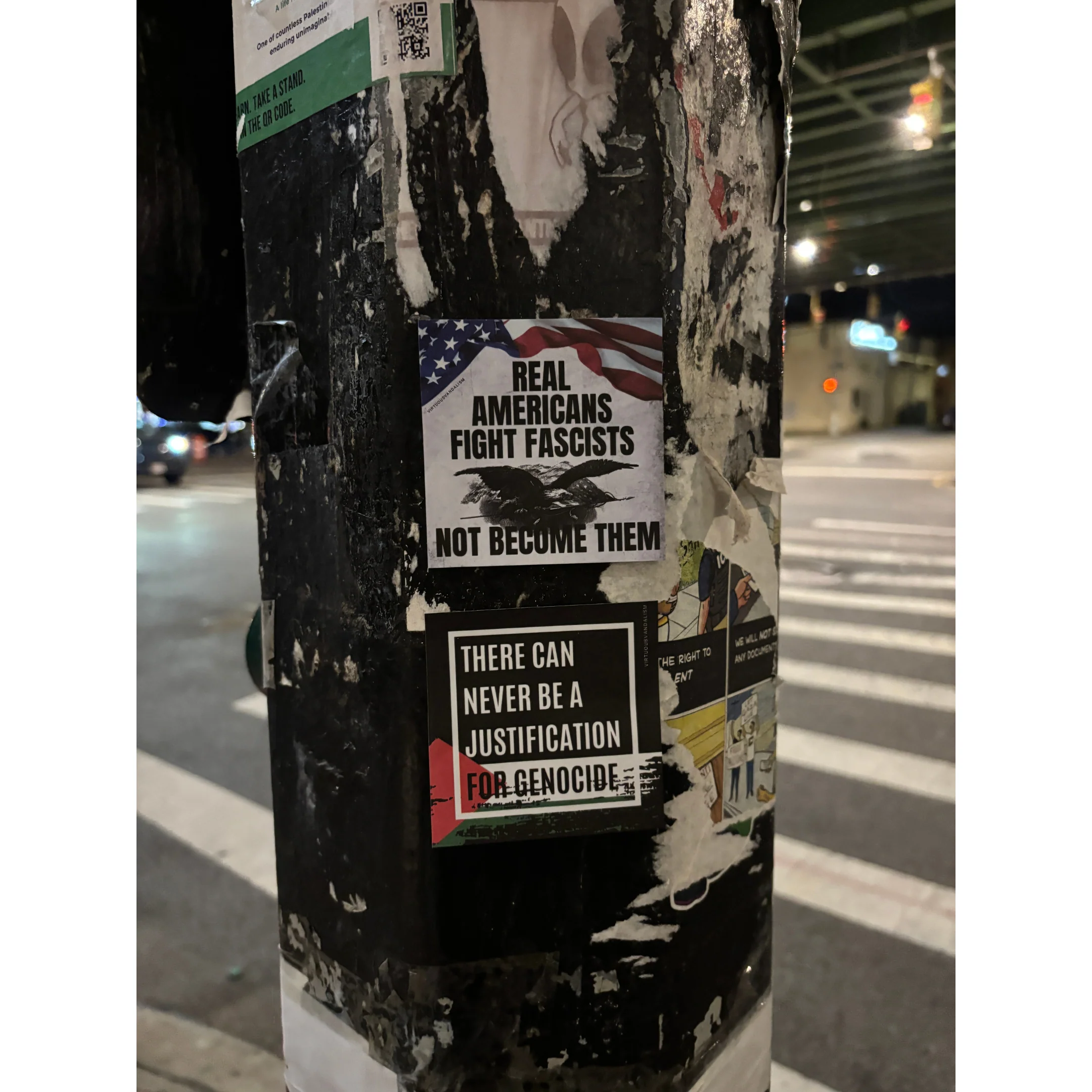 Virtuous Vandalism “There Can Never Be a Justification for Genocide” Sticky Notes 3" x 3" Pack of 50 | Combat and Cover Offensive Public Messages with Adhesive Protest Notes - Image 10