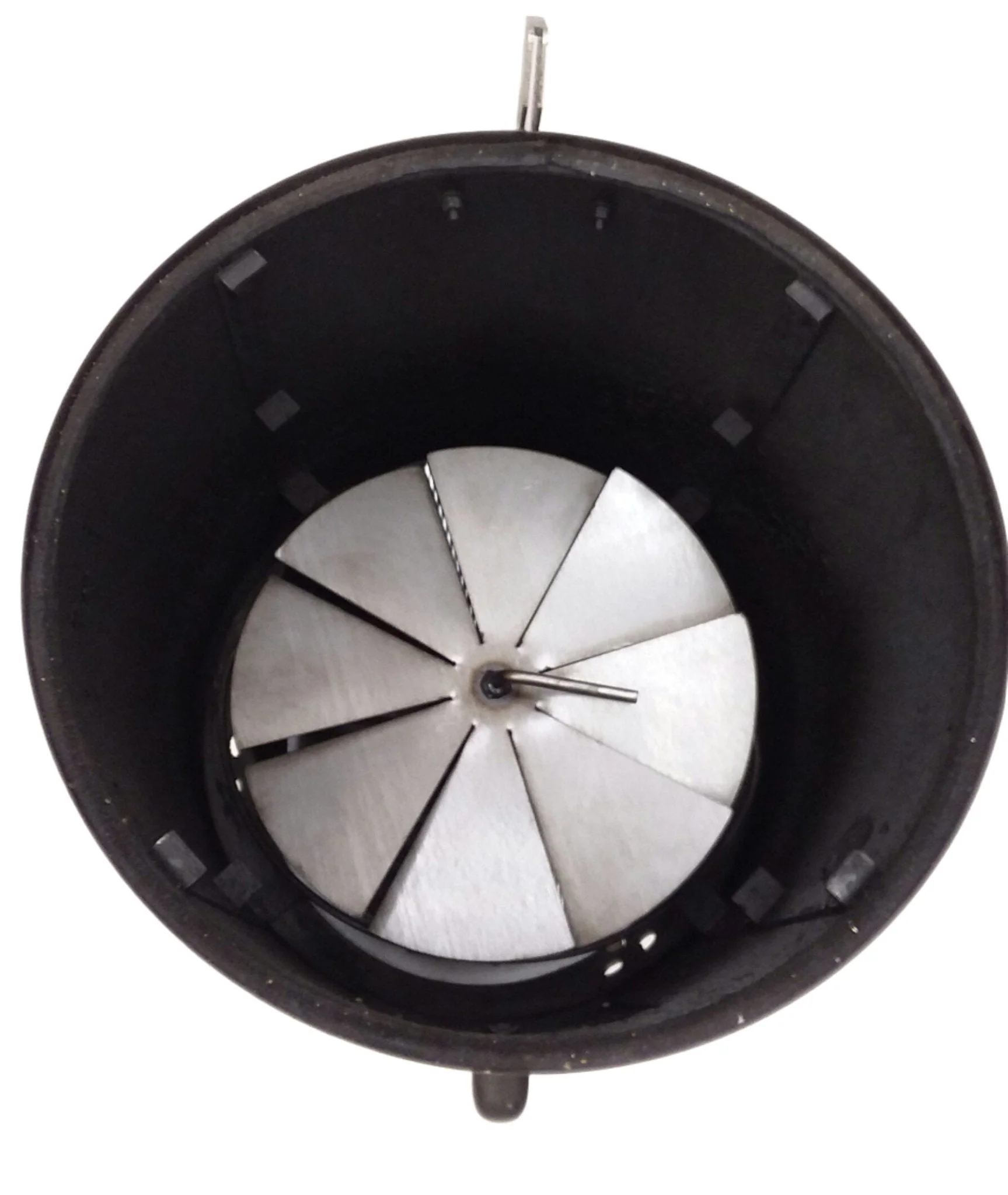 Vortex Charcoal Basket for WSM & Drum Cookers - Heavy Duty 14 Gauge Steel -Made in the USA - Promotes Even Cooking, Helps Prevent Burning - Round Design with Built-In Ash Plate - Image 4