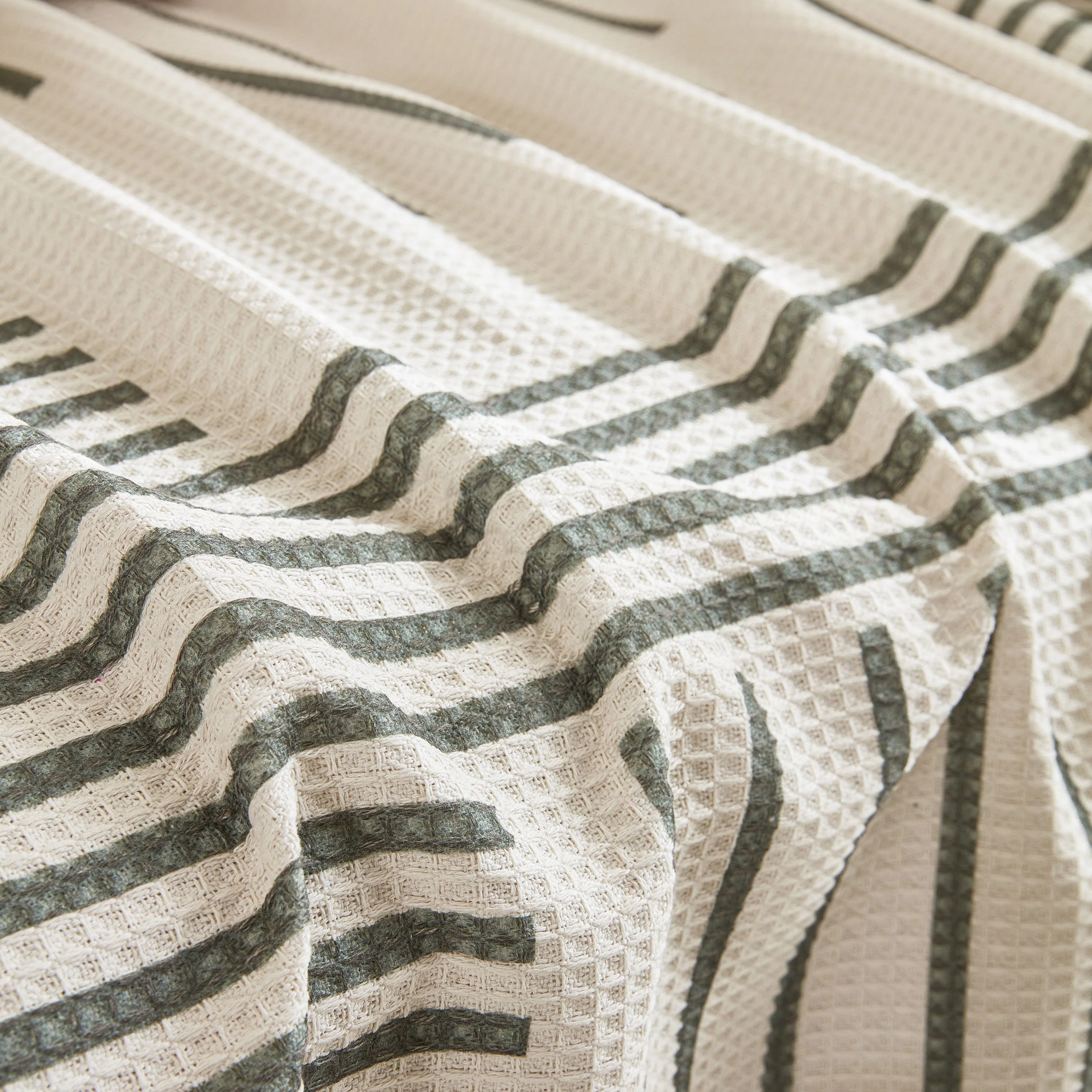 Waffle Lattice Fabric Sofa Cover, Multi-purpose Soft Sofa Throw, Couch Cover Blanket Throws for Couches - Image 56
