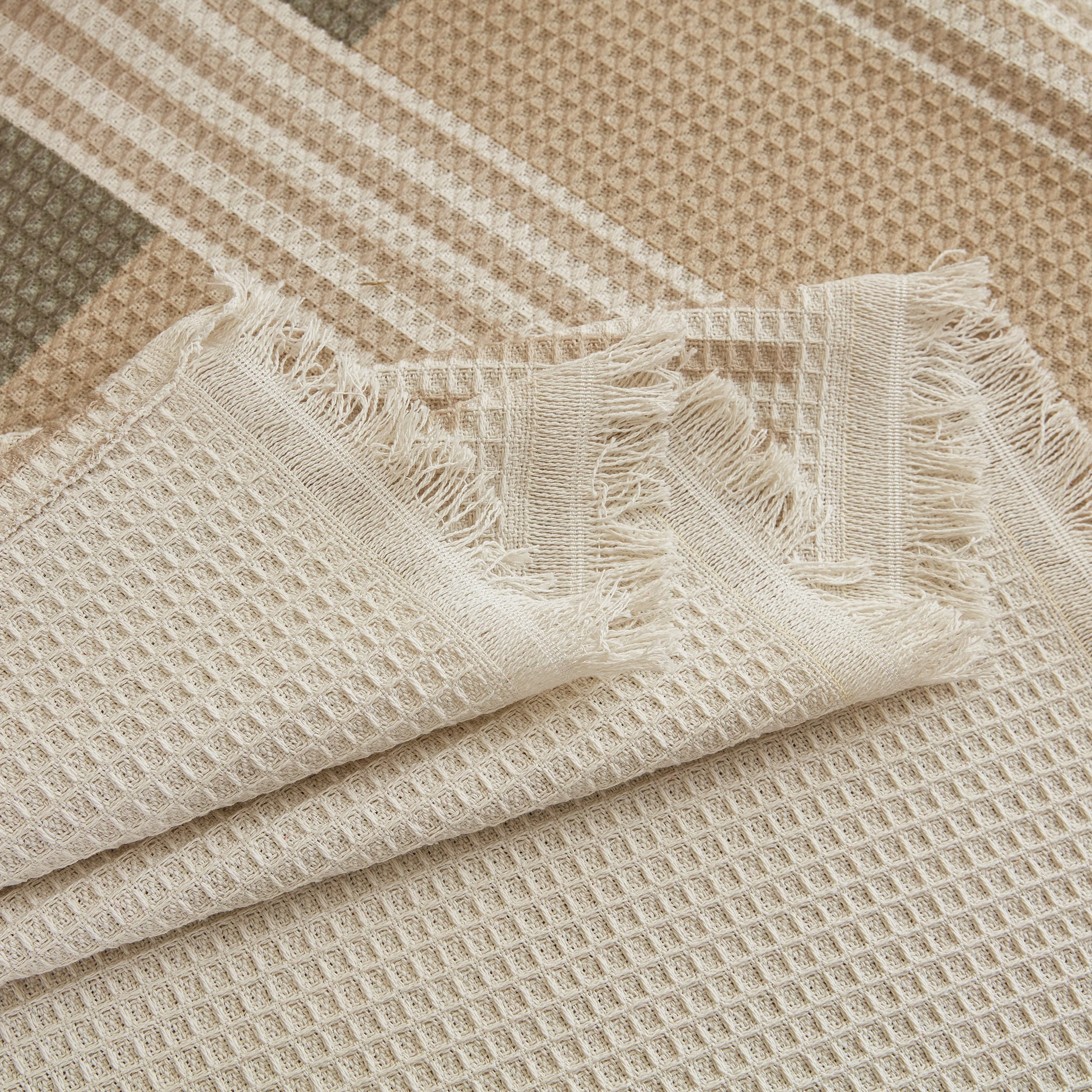Waffle Lattice Fabric Sofa Cover, Multi-purpose Soft Sofa Throw, Couch Cover Blanket Throws for Couches - Image 73