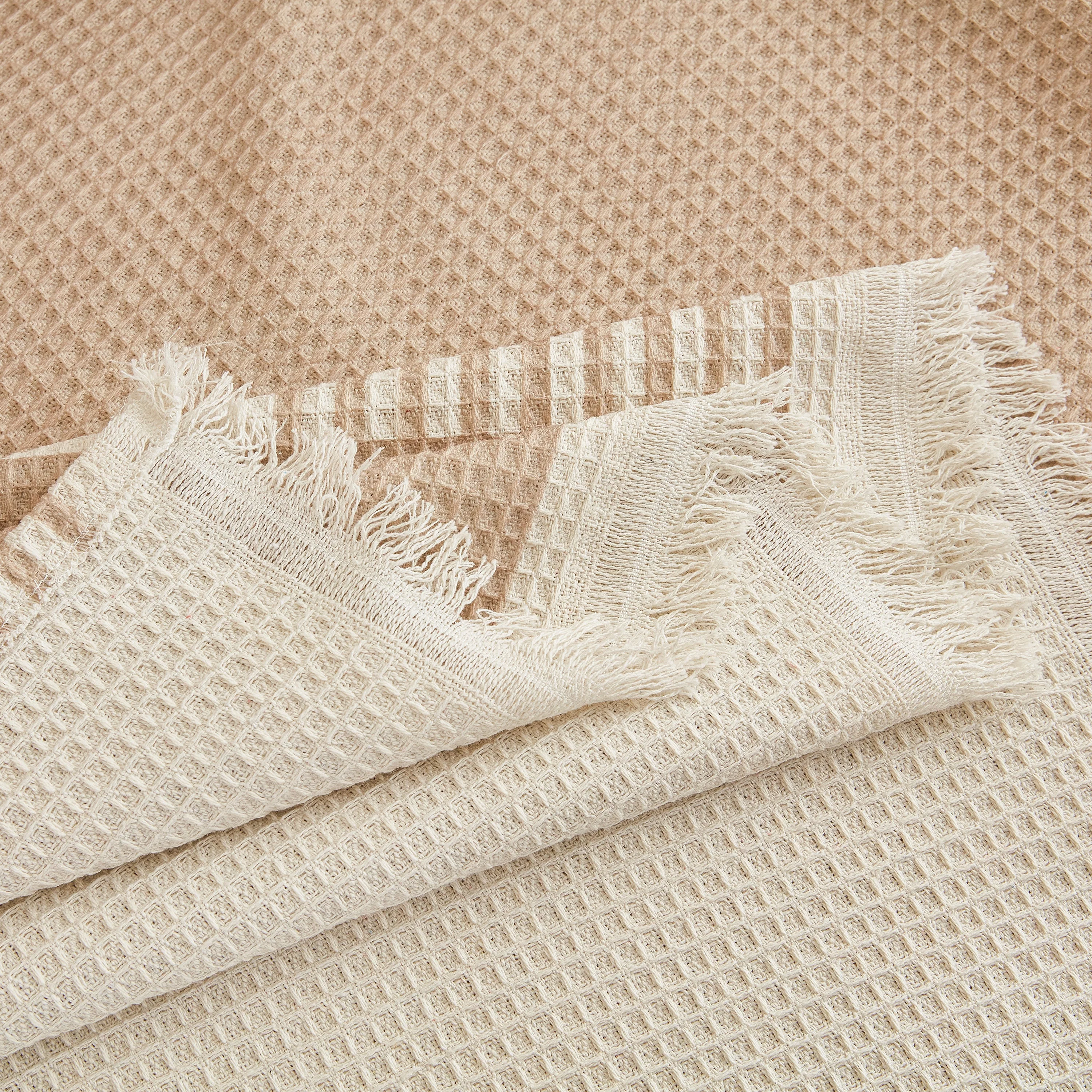 Waffle Lattice Fabric Sofa Cover, Multi-purpose Soft Sofa Throw, Couch Cover Blanket Throws for Couches - Image 90