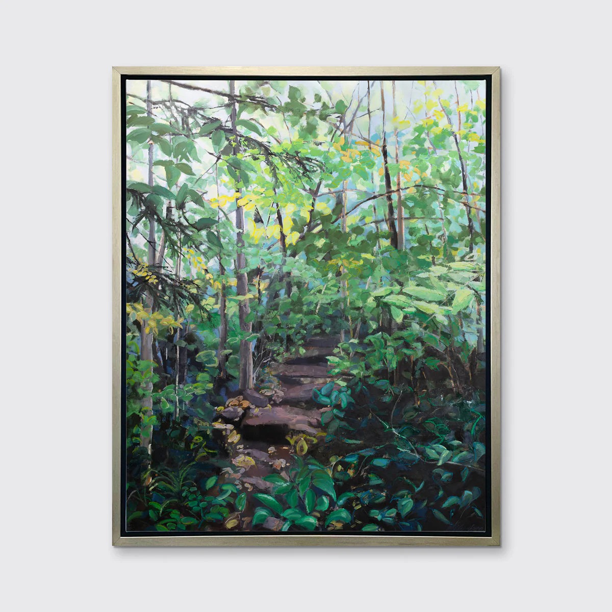 Walk in the Woods (Verdant Green) - Open Edition Canvas Print - Image 3
