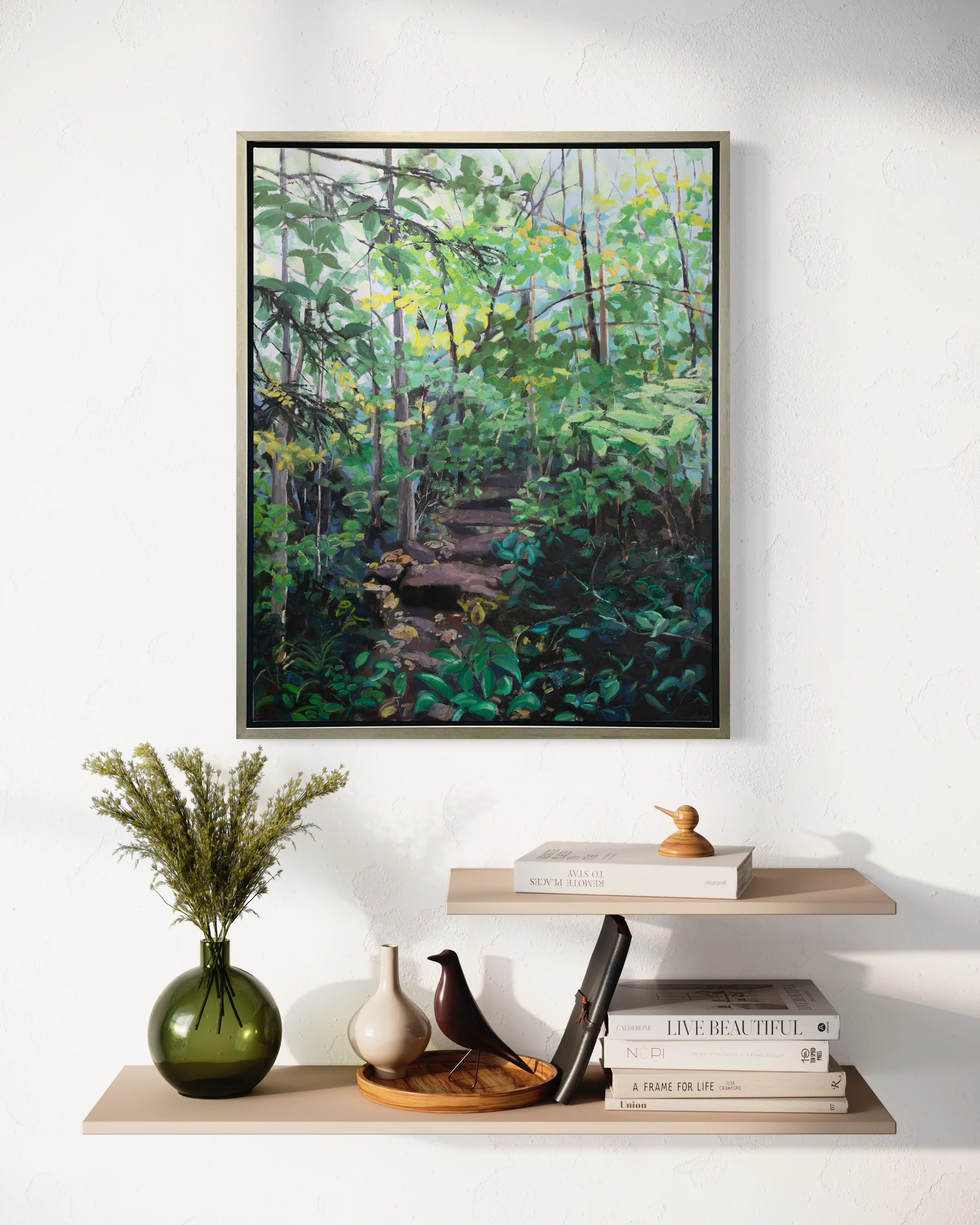 Walk in the Woods (Verdant Green) - Open Edition Canvas Print - Image 4