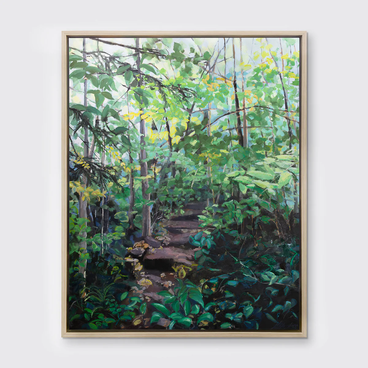 Walk in the Woods (Verdant Green) - Open Edition Canvas Print - Image 5