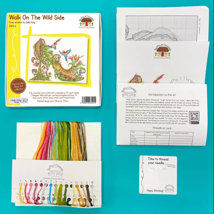 Walk On The Wild Side XSK26 Counted Cross Stitch Kit - Image 3