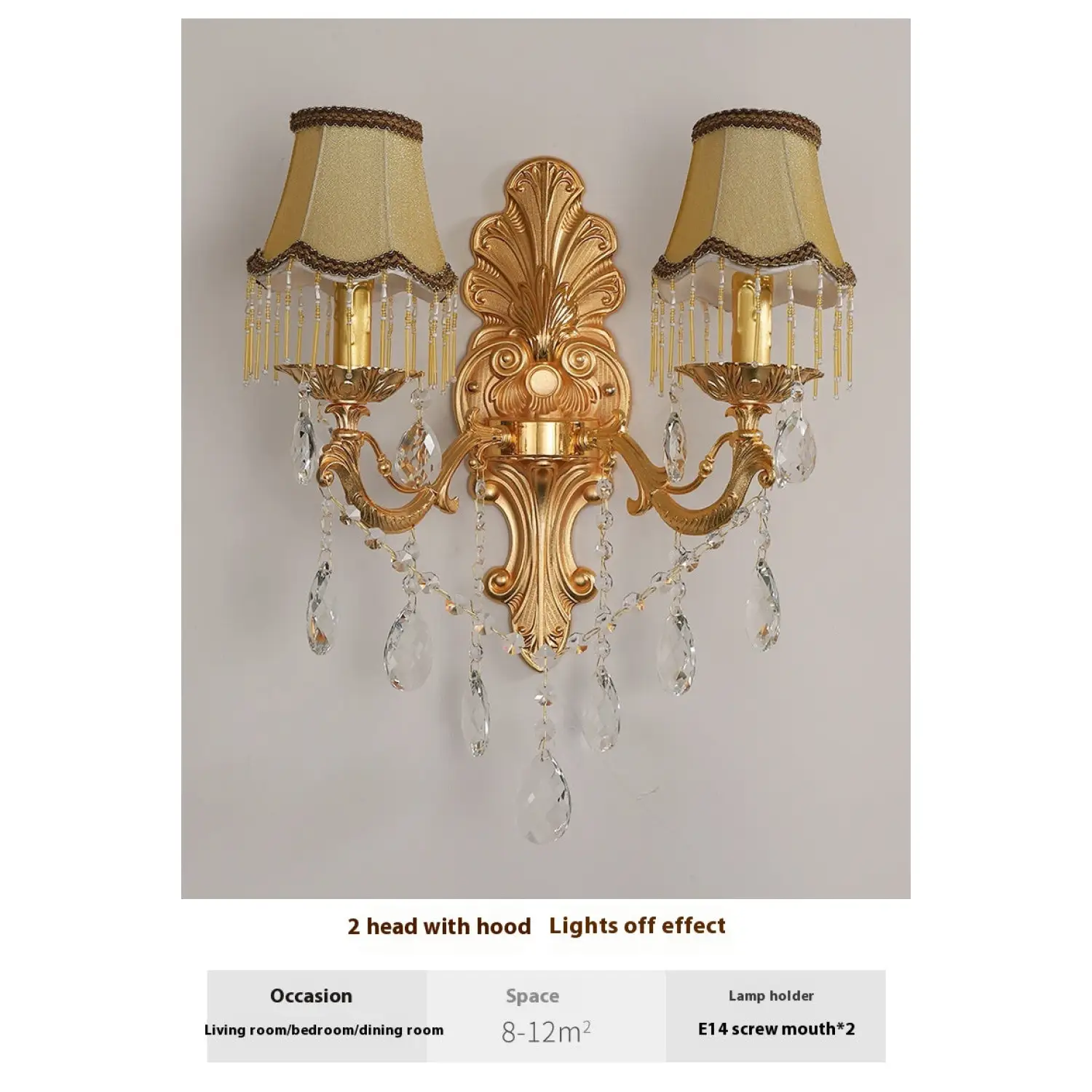 Wall Chandelier with Vintage Design for Elegant and Cozy Ambiance - Image 2