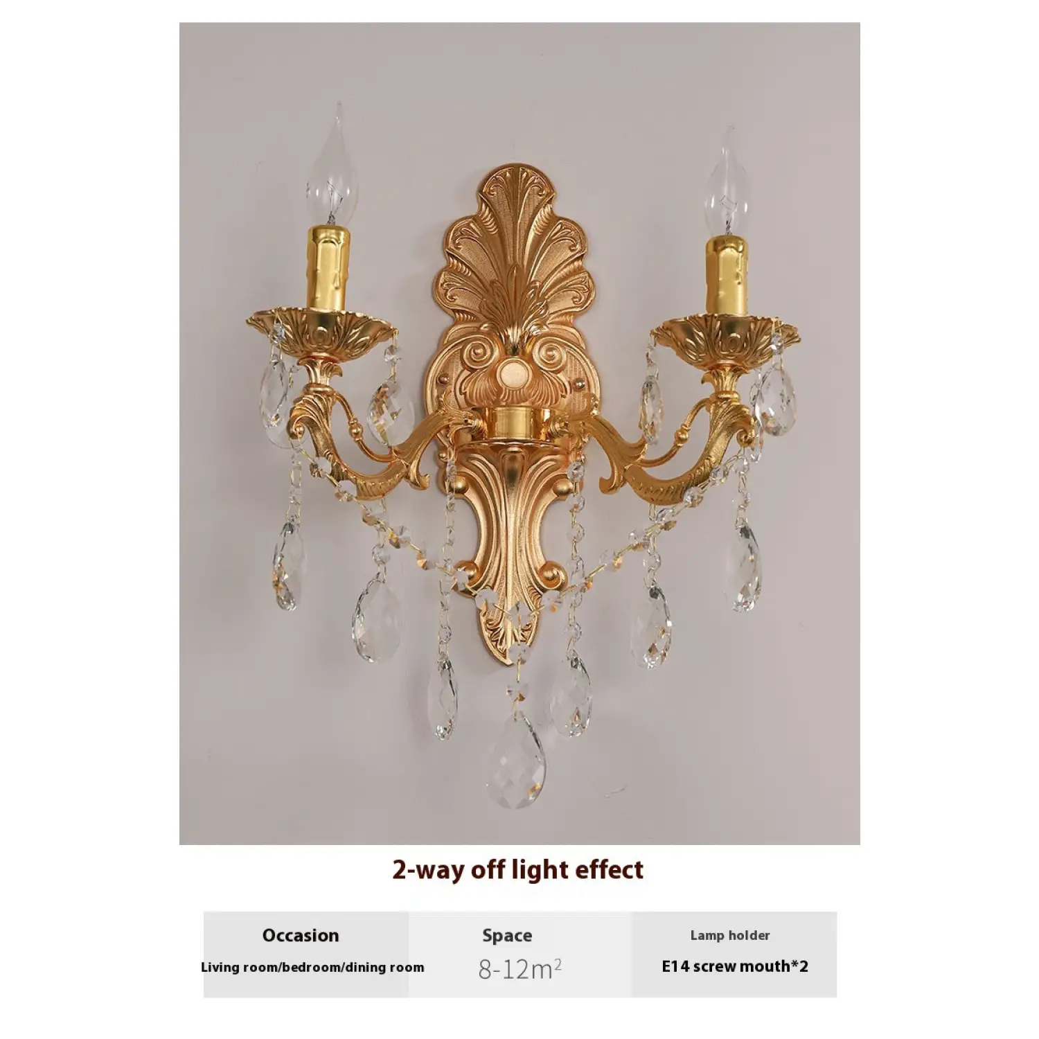 Wall Chandelier with Vintage Design for Elegant and Cozy Ambiance - Image 3