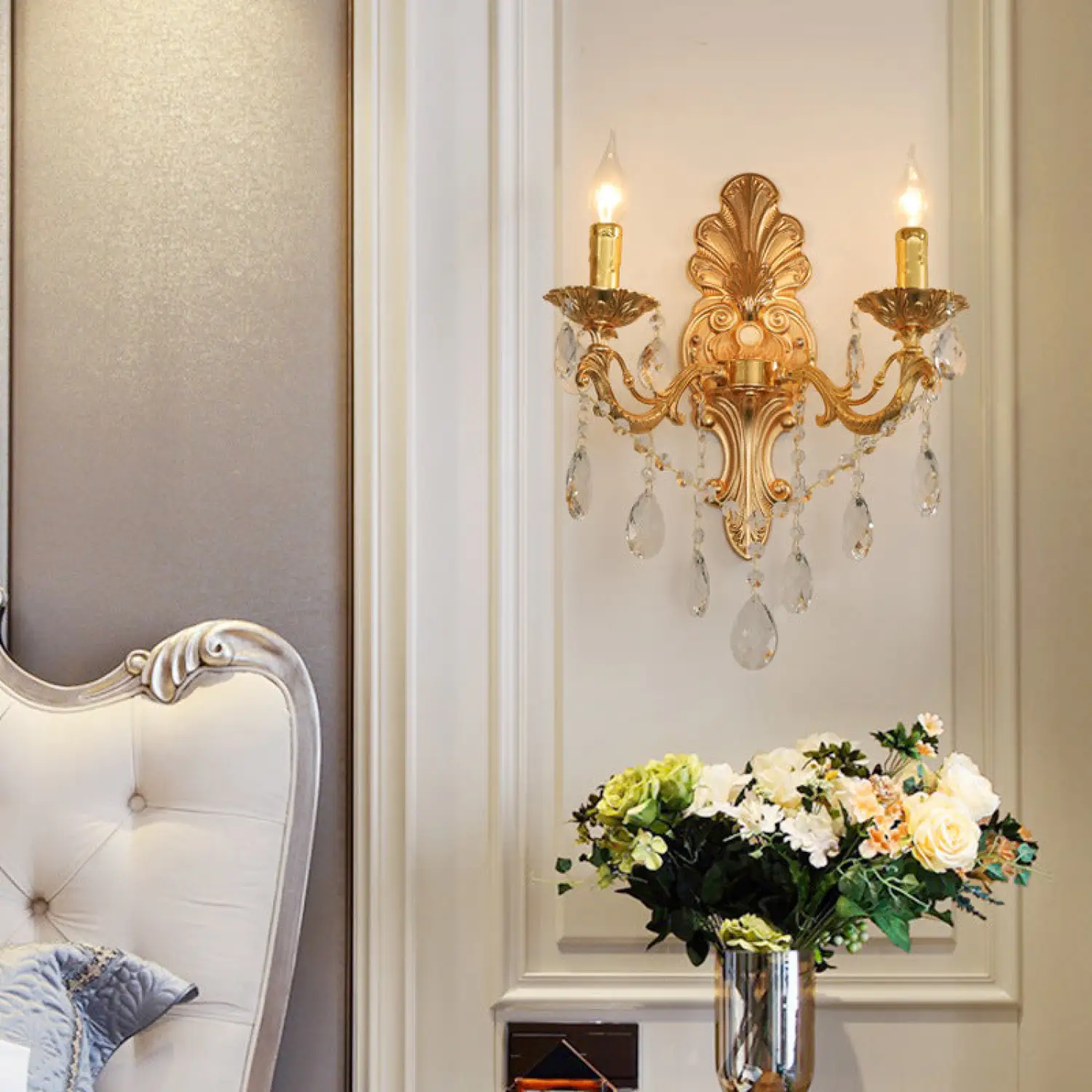 Wall Chandelier with Vintage Design for Elegant and Cozy Ambiance - Image 9