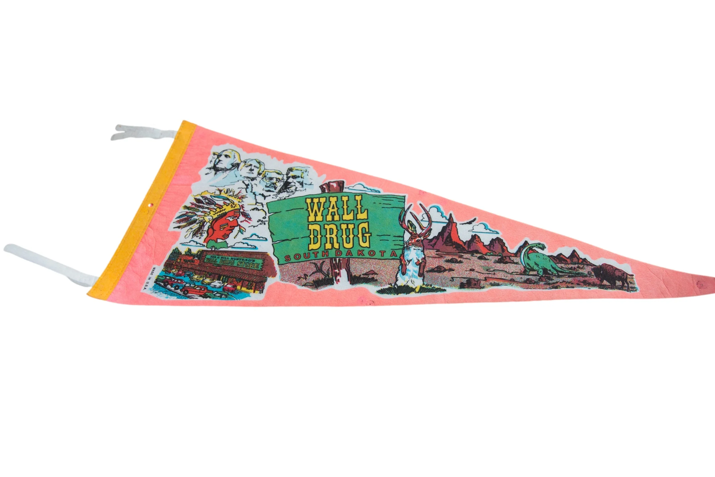 Wall Drug South Dakota Felt Flag Pennant - Image 2
