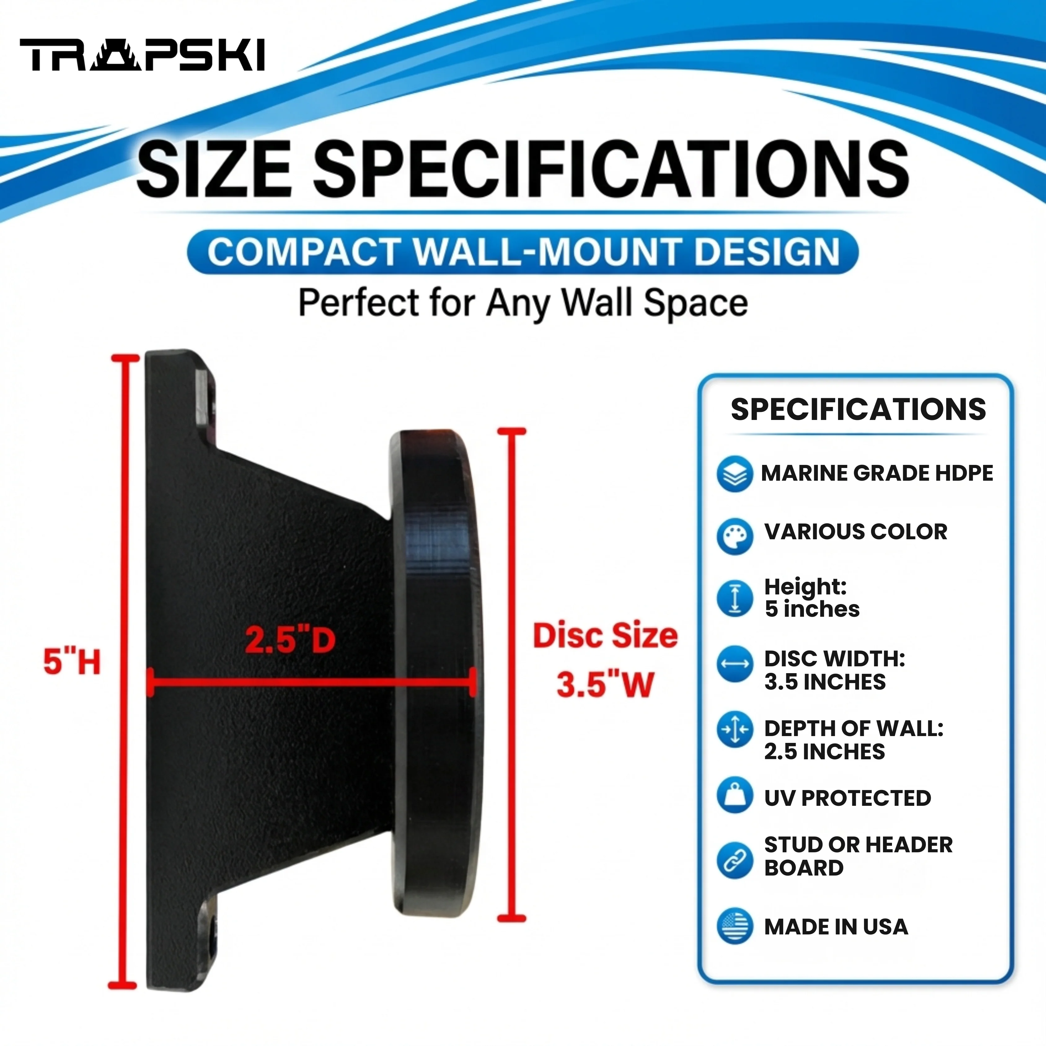 Wall Ski Racks | Binding Wall Hanging Rack | Made in USA - Image 6