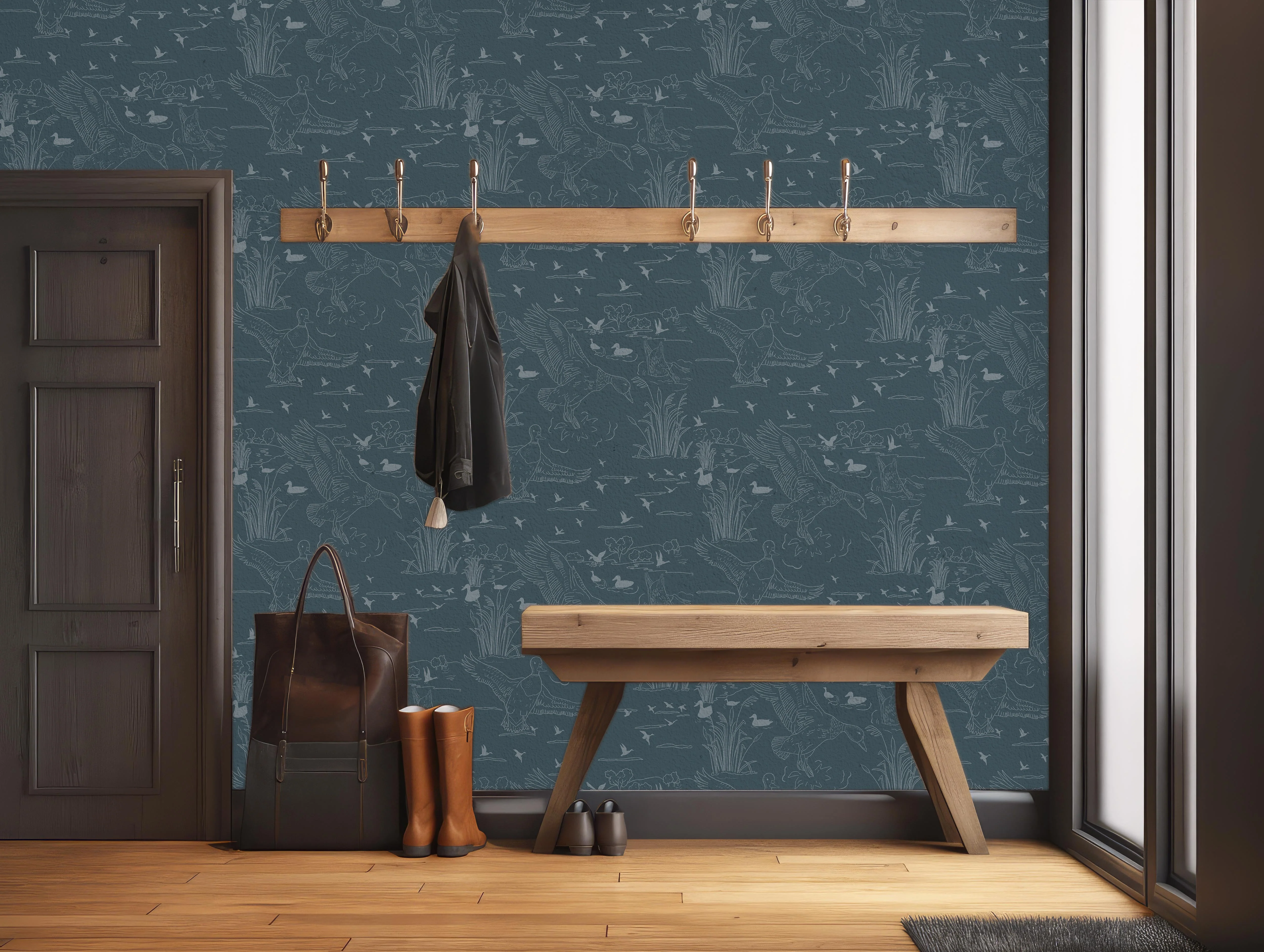 Wallace Wallpaper by Painted Hawk Design - Image 3