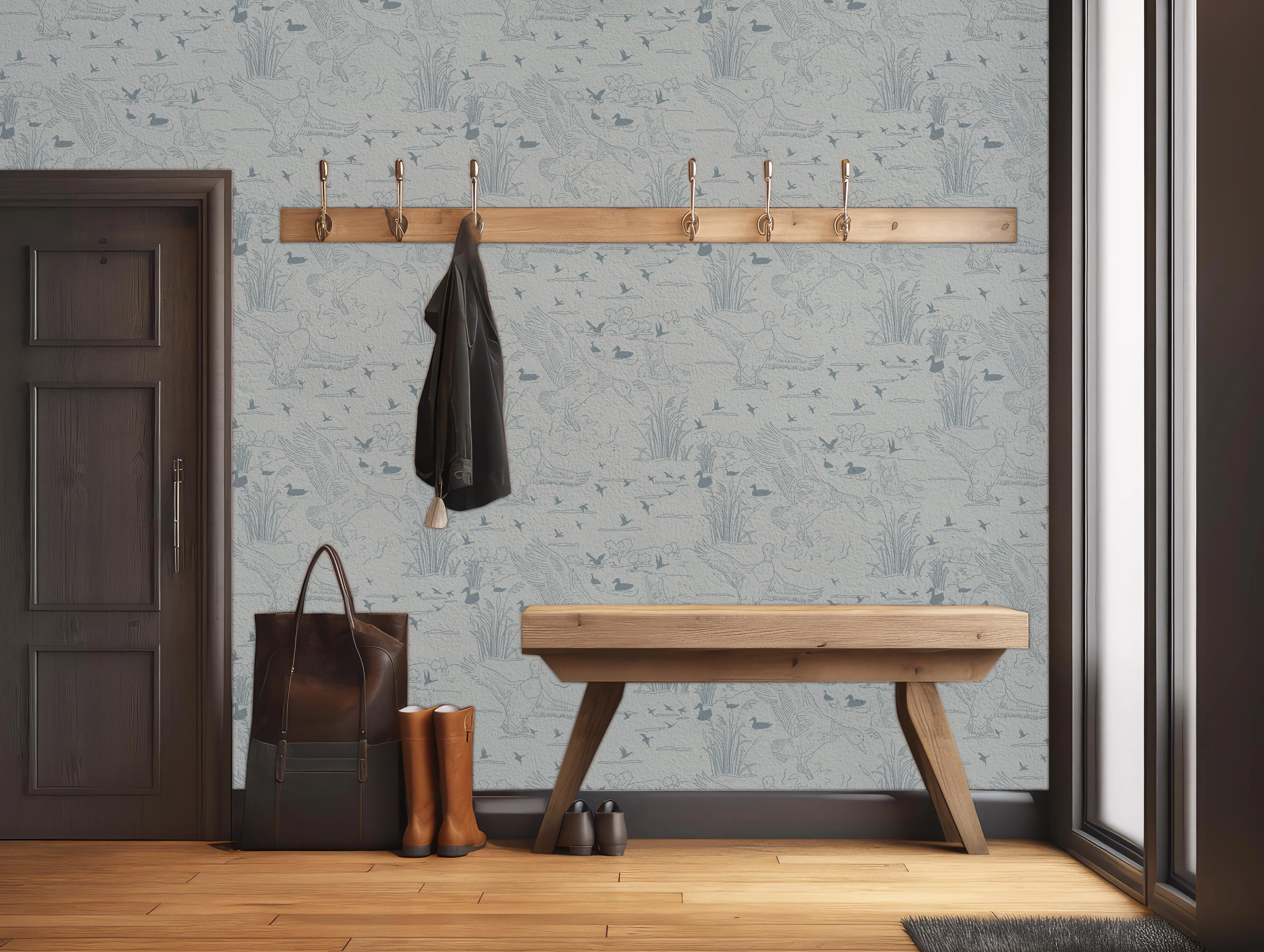 Wallace Wallpaper by Painted Hawk Design - Image 4