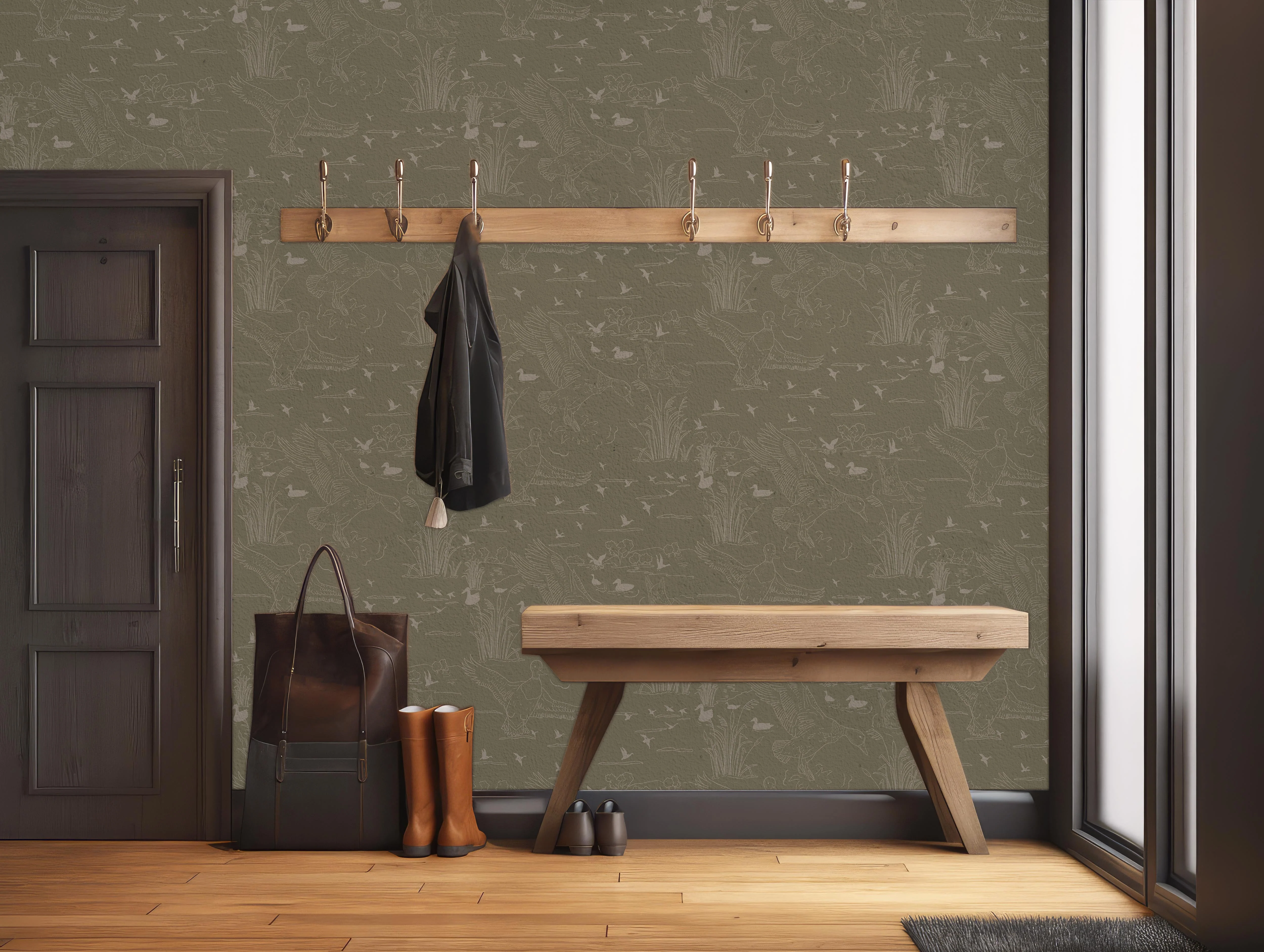 Wallace Wallpaper by Painted Hawk Design - Image 5