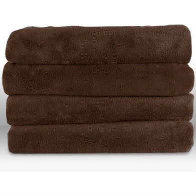 Walnut Brown Cuddle Microplush Heated Electric Warming Throw Blanket - Image 2