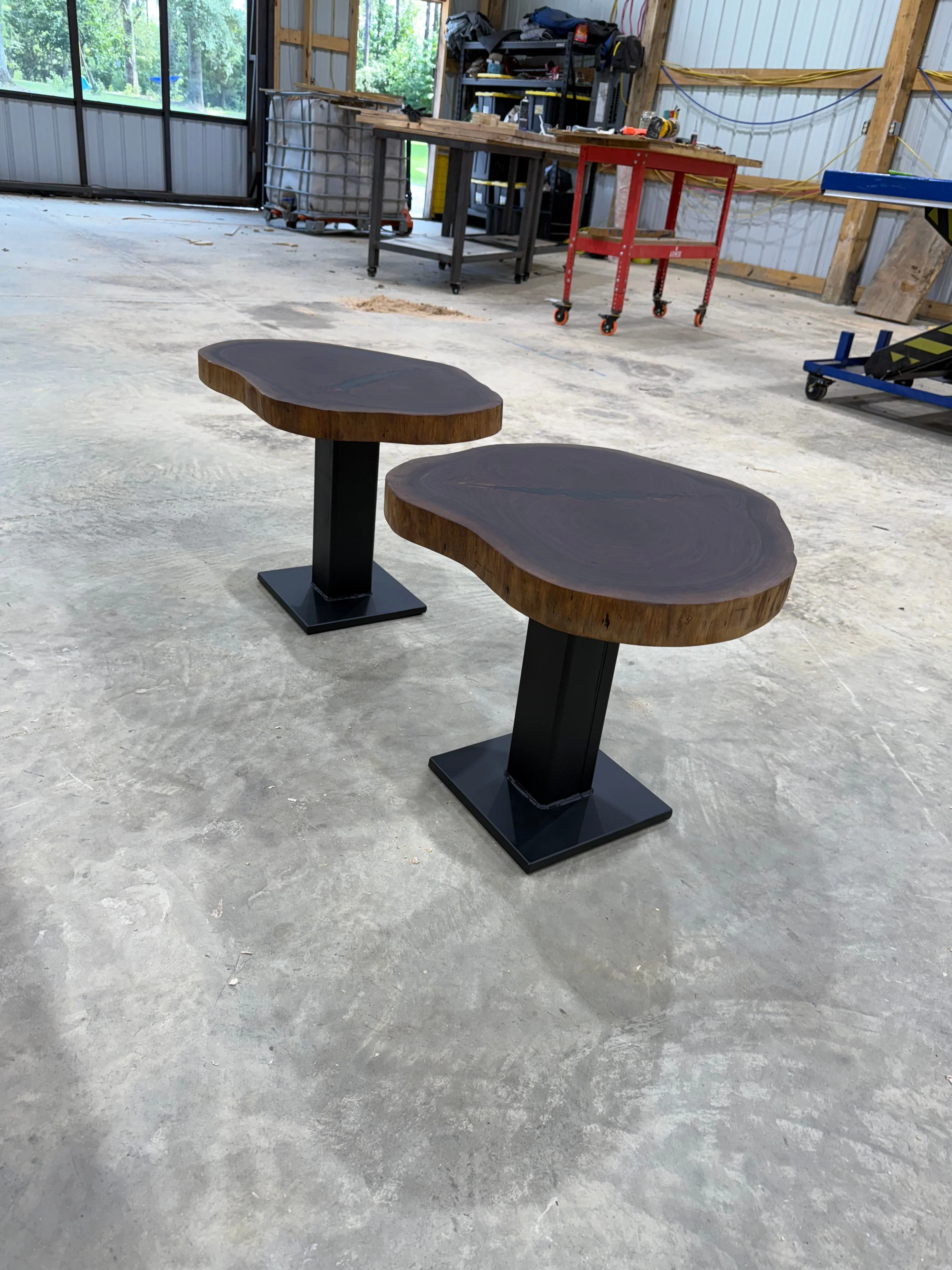 Walnut Cookie Side Tables - Image 4