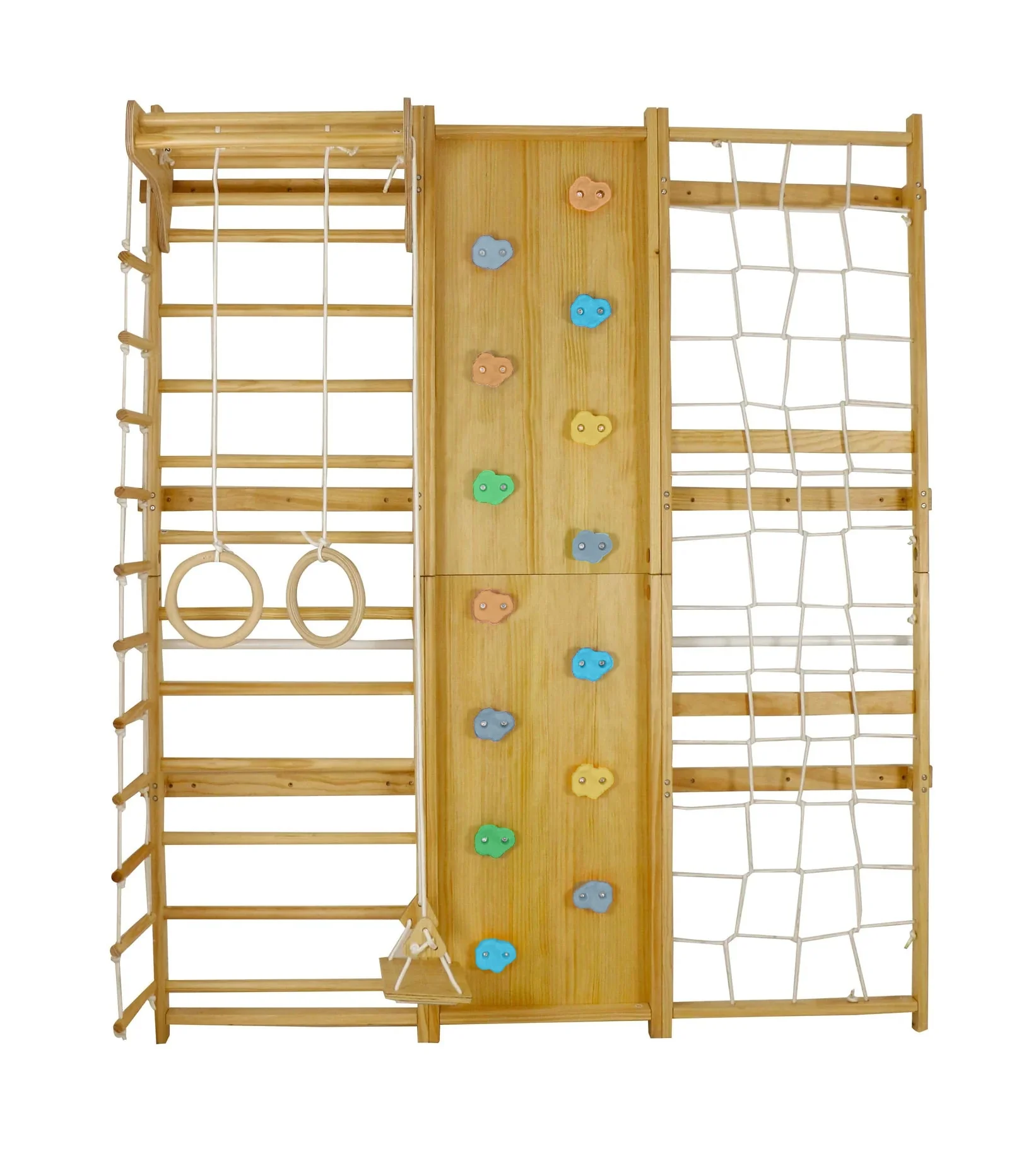 Walnut | Swedish Ladder Jungle Gym - 79" Height - Wall Mounted - Image 11