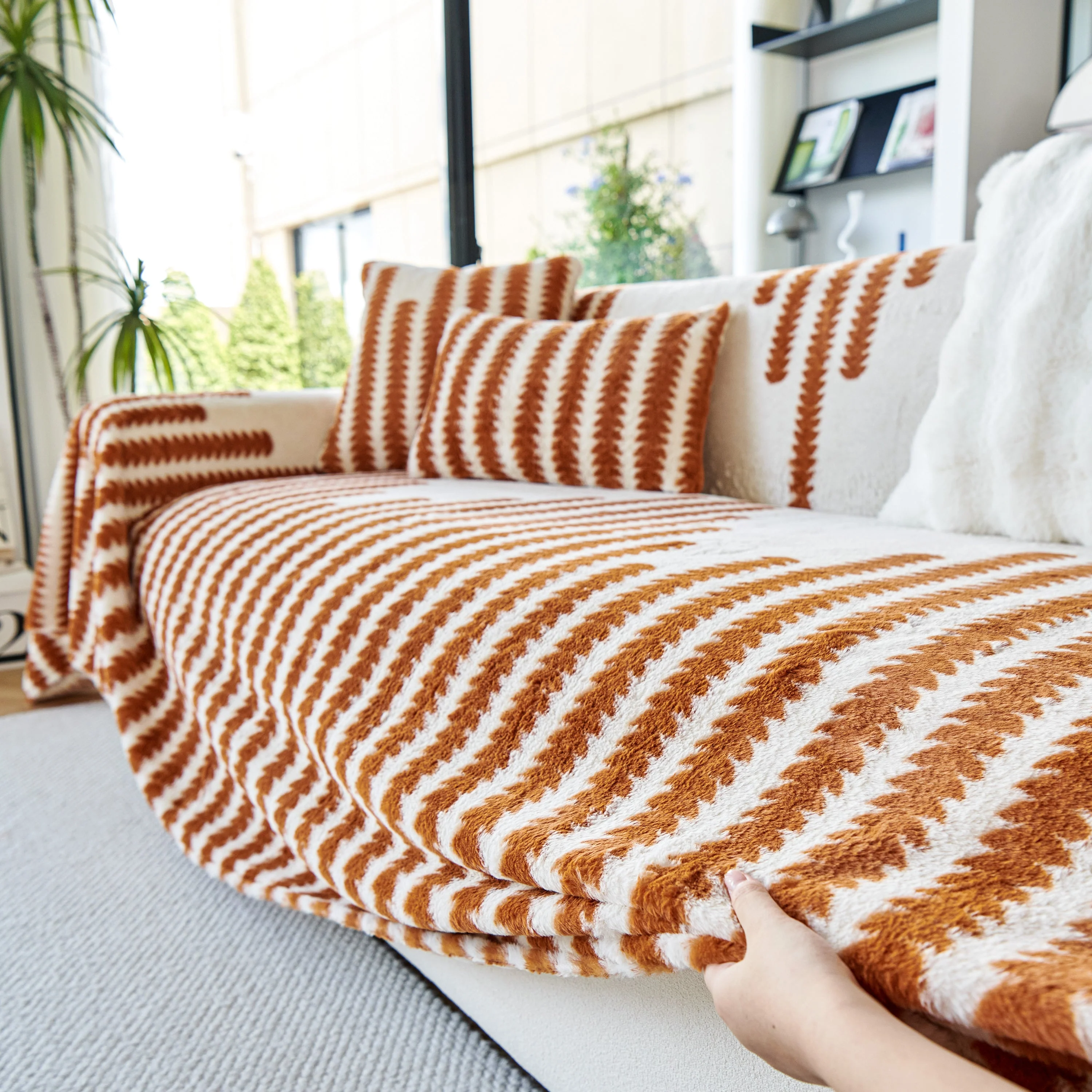 Warm Faux Fur Luxury Sofa Throw Blankets, Soft Cozy Thick Plush Shaggy Blankets for Couch Chair Bed - Image 17