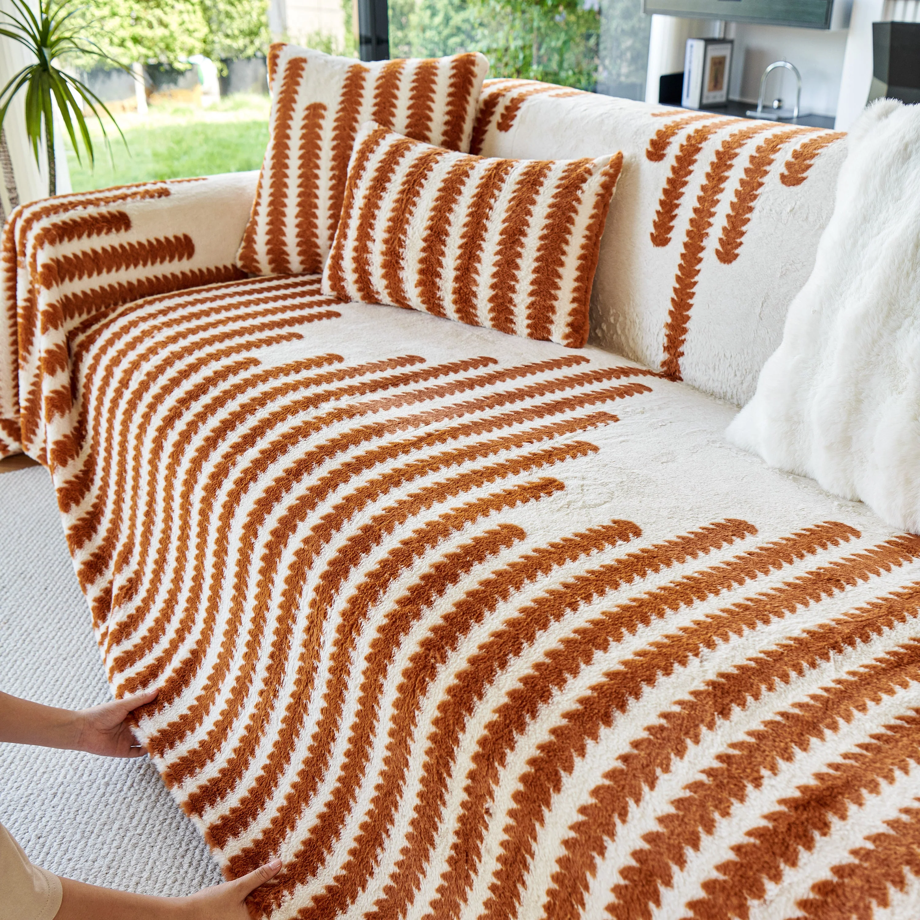 Warm Faux Fur Luxury Sofa Throw Blankets, Soft Cozy Thick Plush Shaggy Blankets for Couch Chair Bed - Image 25