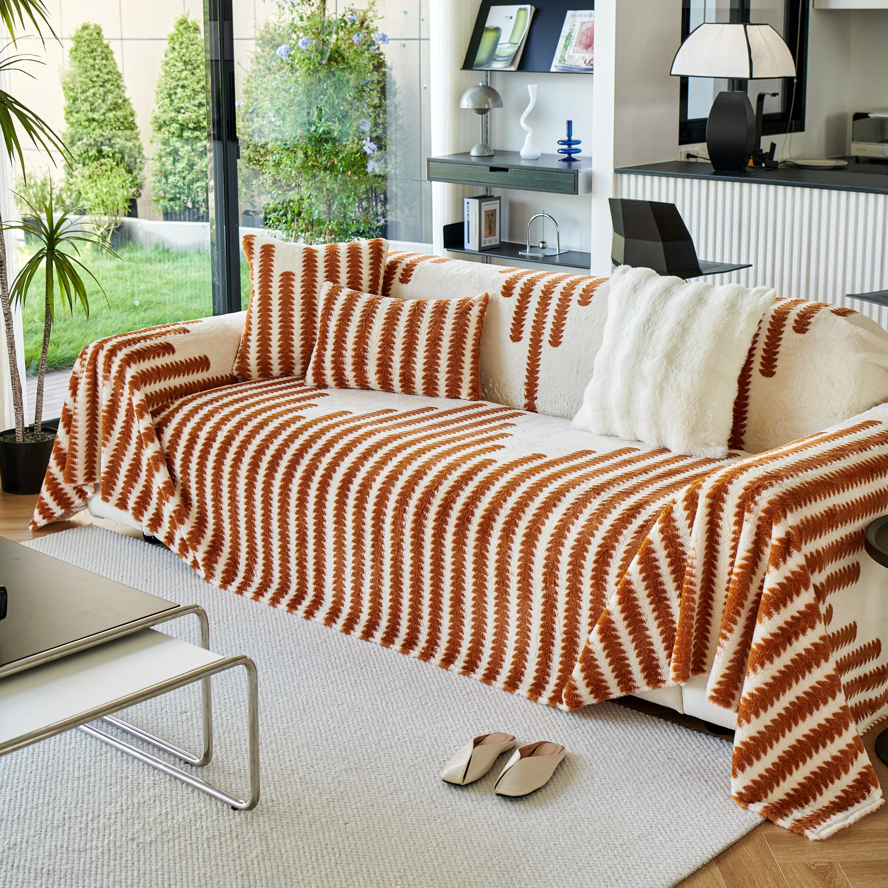 Warm Faux Fur Luxury Sofa Throw Blankets, Soft Cozy Thick Plush Shaggy Blankets for Couch Chair Bed - Image 29