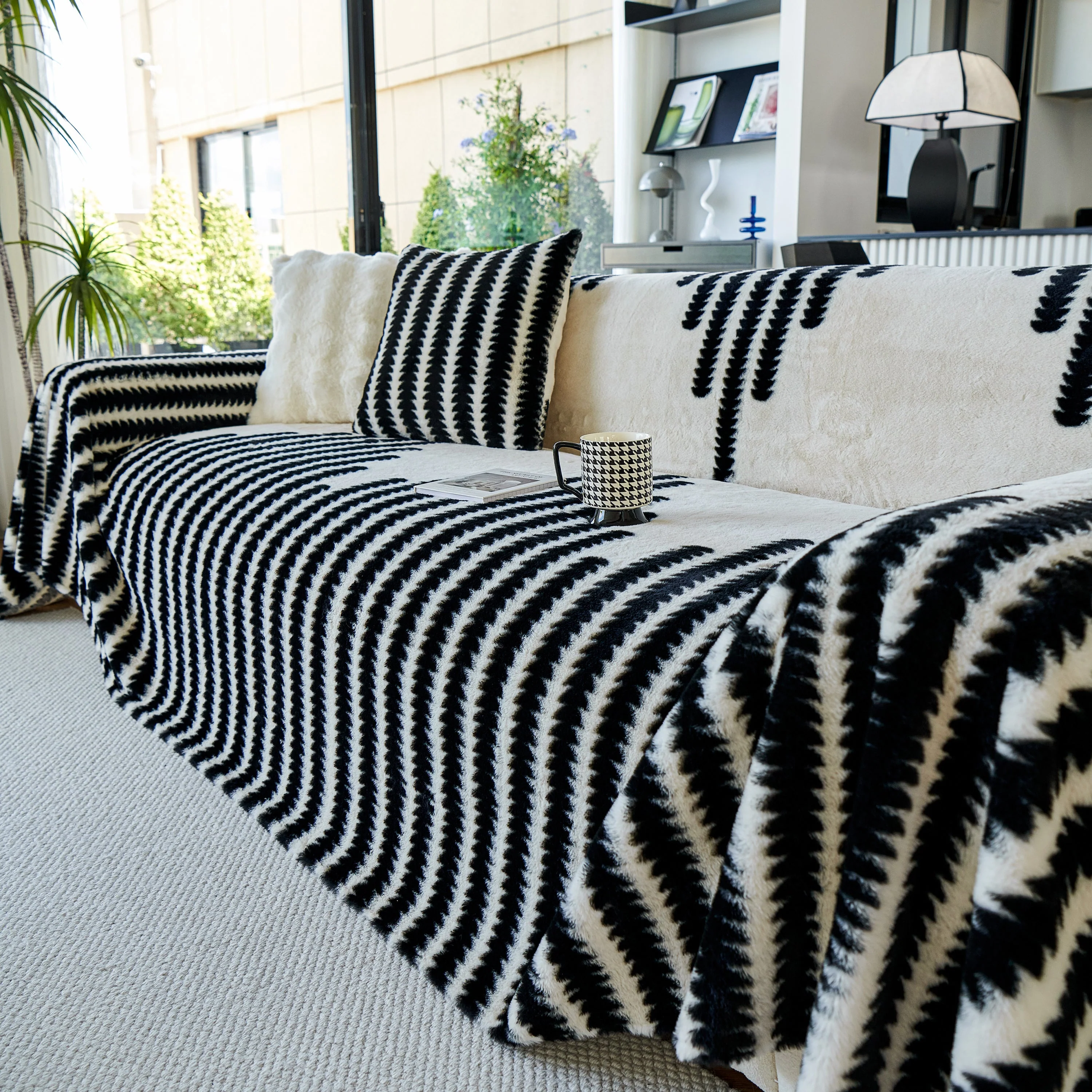 Warm Faux Fur Luxury Sofa Throw Blankets, Soft Cozy Thick Plush Shaggy Blankets for Couch Chair Bed - Image 36