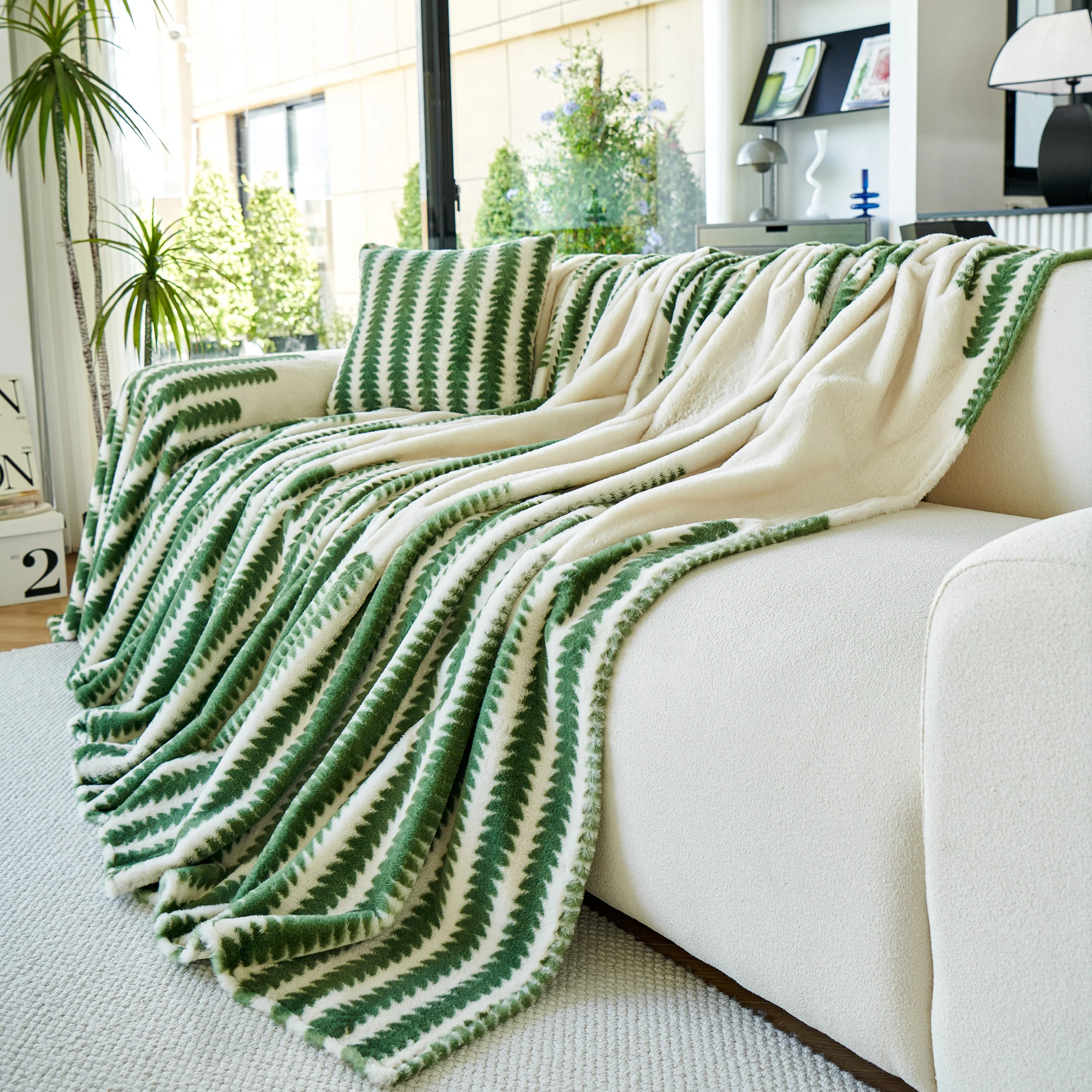 Warm Faux Fur Luxury Sofa Throw Blankets, Soft Cozy Thick Plush Shaggy Blankets for Couch Chair Bed - Image 42