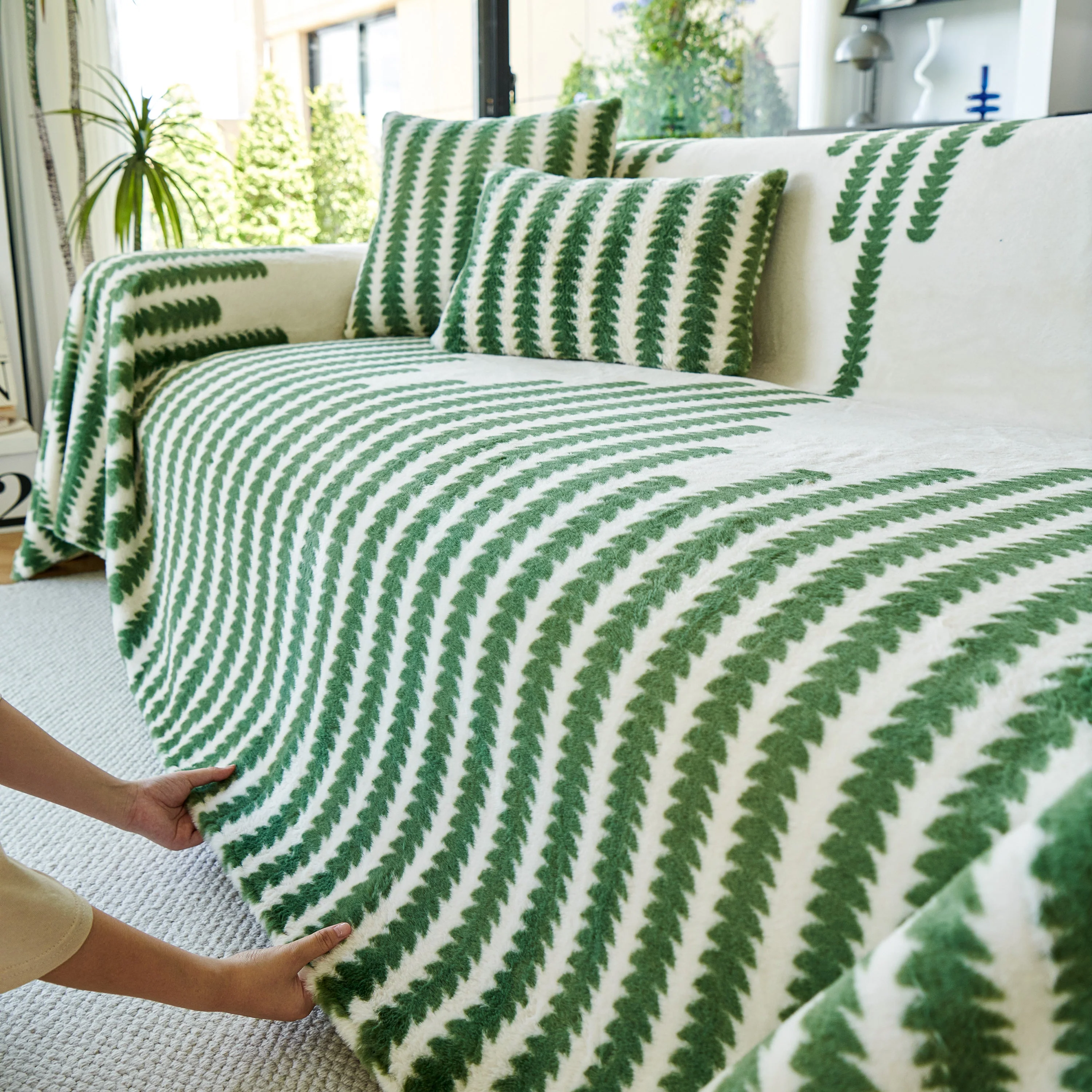 Warm Faux Fur Luxury Sofa Throw Blankets, Soft Cozy Thick Plush Shaggy Blankets for Couch Chair Bed - Image 54