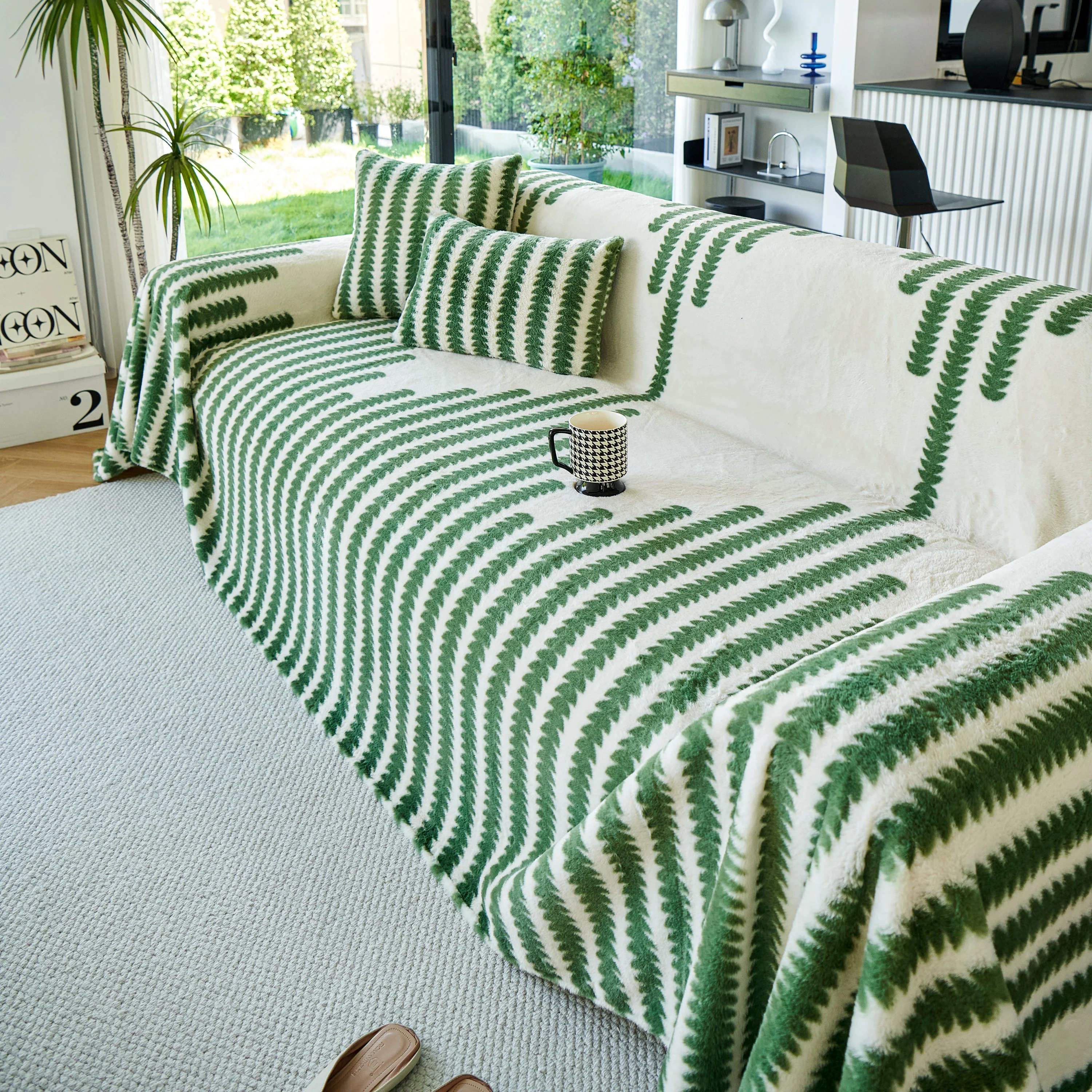 Warm Faux Fur Luxury Sofa Throw Blankets, Soft Cozy Thick Plush Shaggy Blankets for Couch Chair Bed - Image 59
