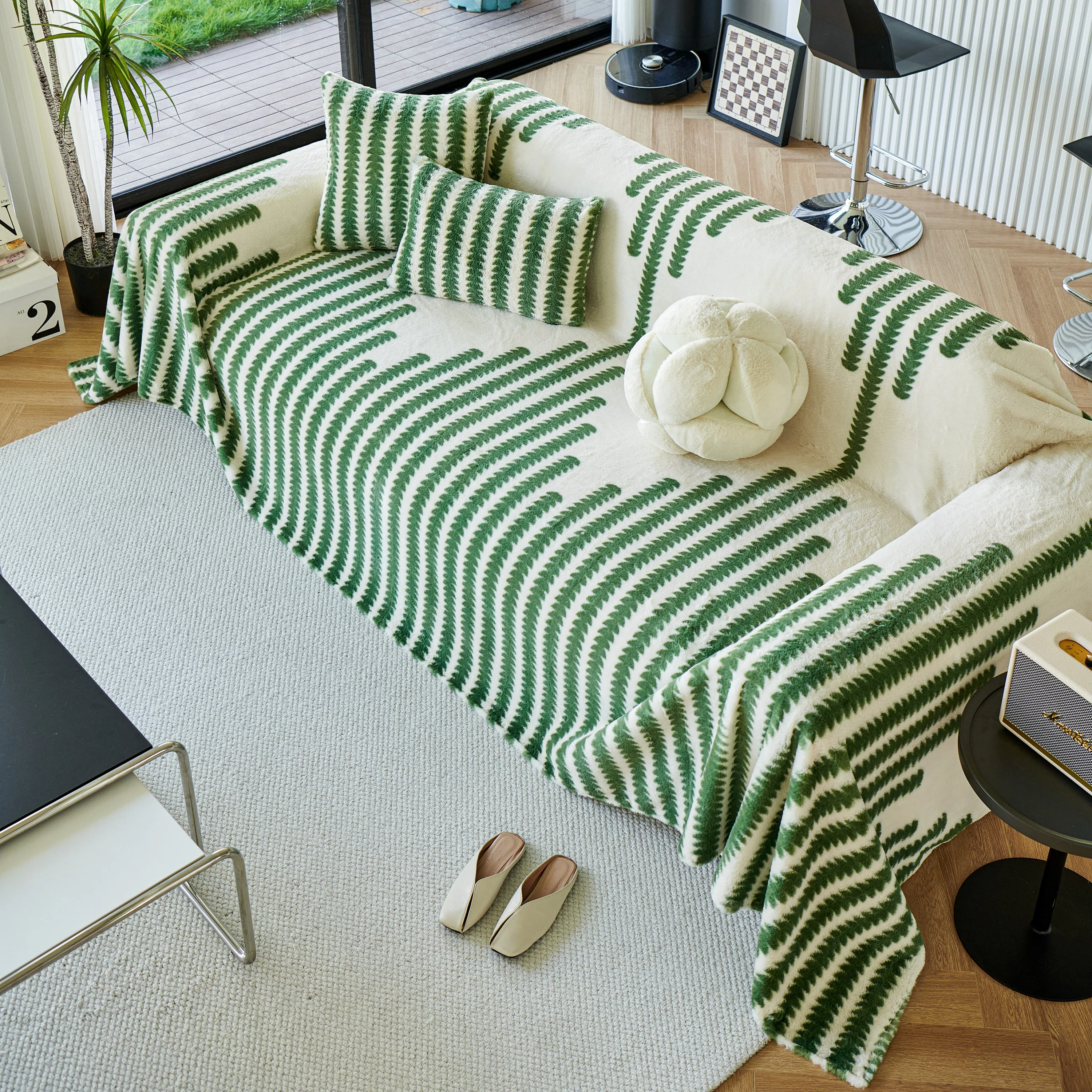 Warm Faux Fur Luxury Sofa Throw Blankets, Soft Cozy Thick Plush Shaggy Blankets for Couch Chair Bed - Image 66