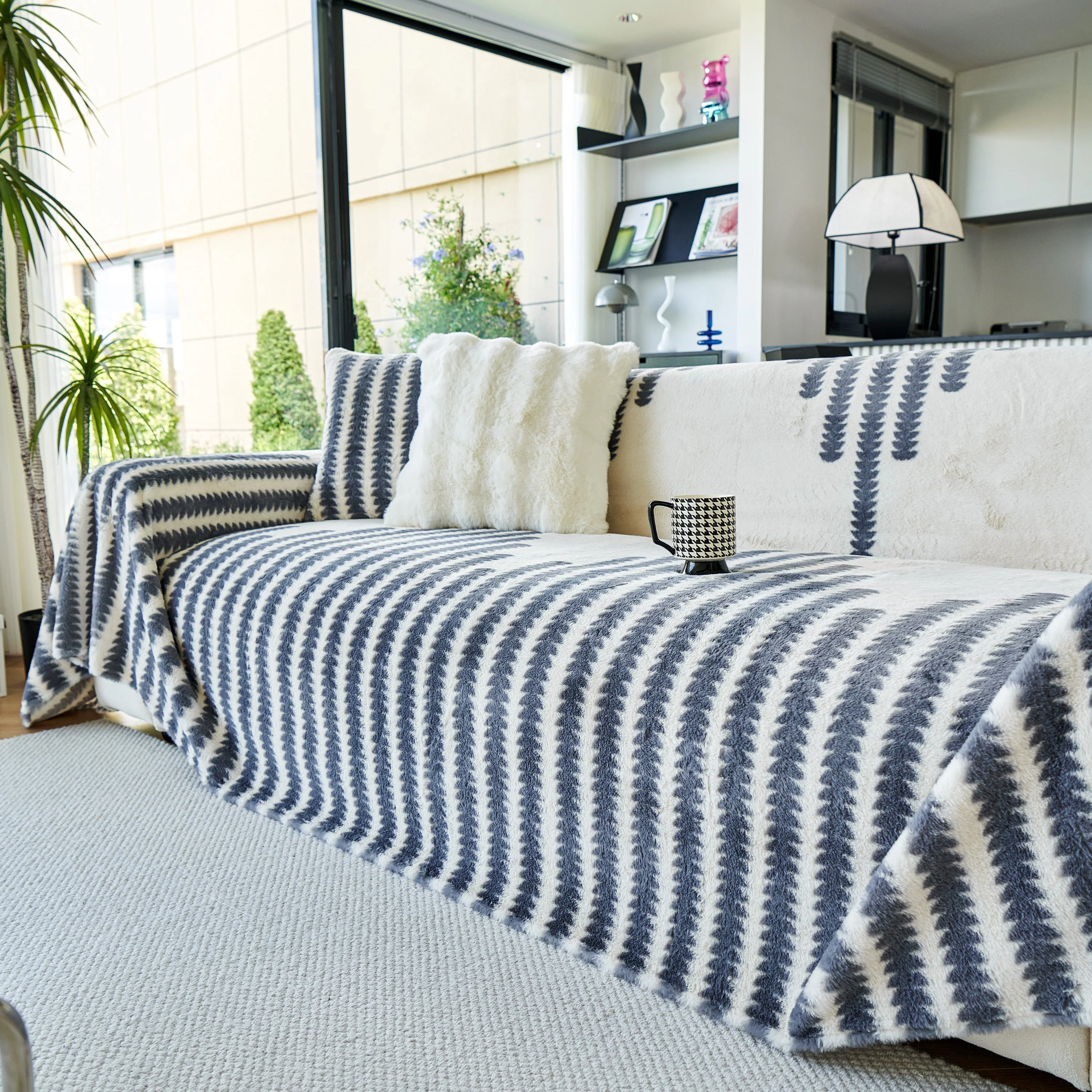 Warm Faux Fur Luxury Sofa Throw Blankets, Soft Cozy Thick Plush Shaggy Blankets for Couch Chair Bed - Image 85