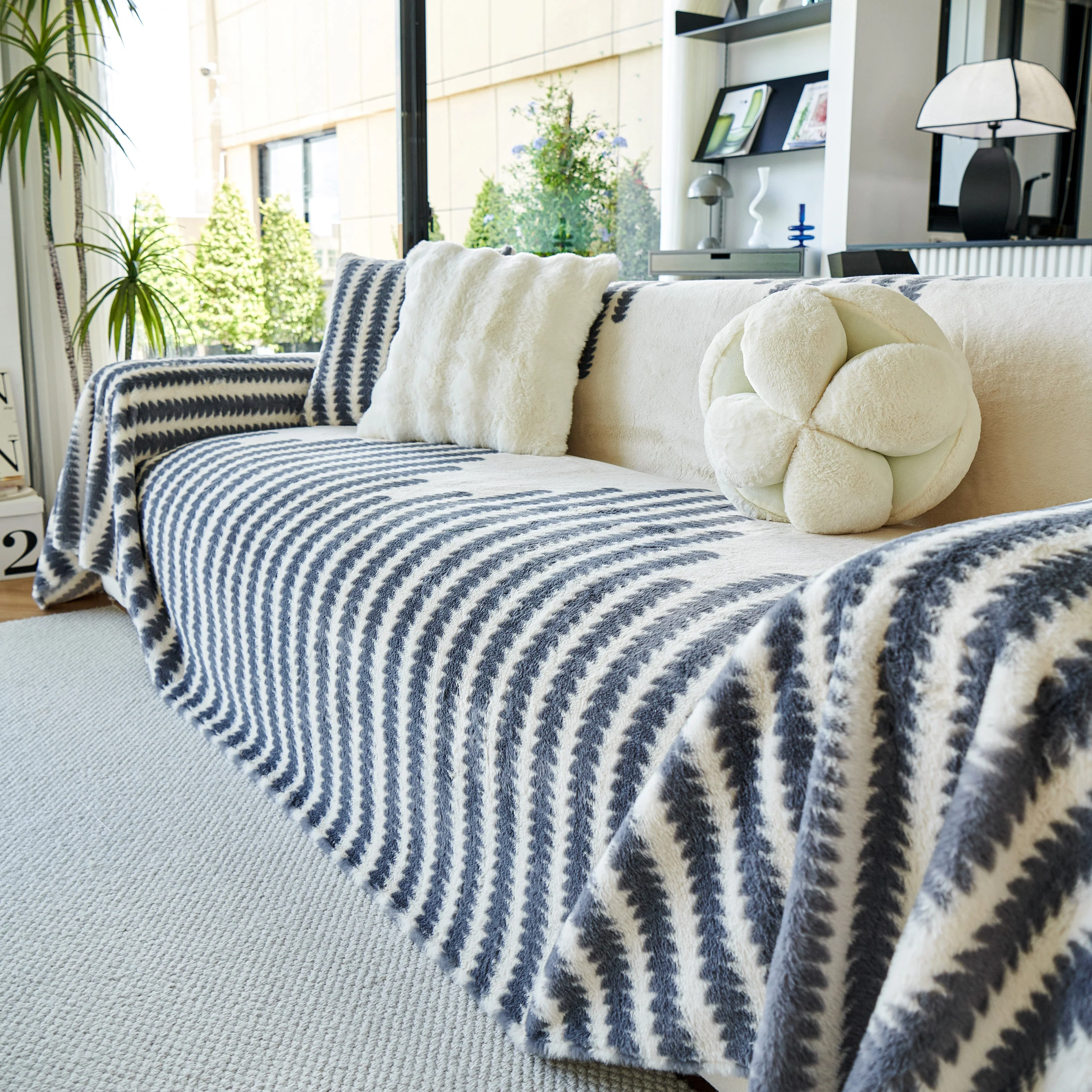 Warm Faux Fur Luxury Sofa Throw Blankets, Soft Cozy Thick Plush Shaggy Blankets for Couch Chair Bed - Image 87