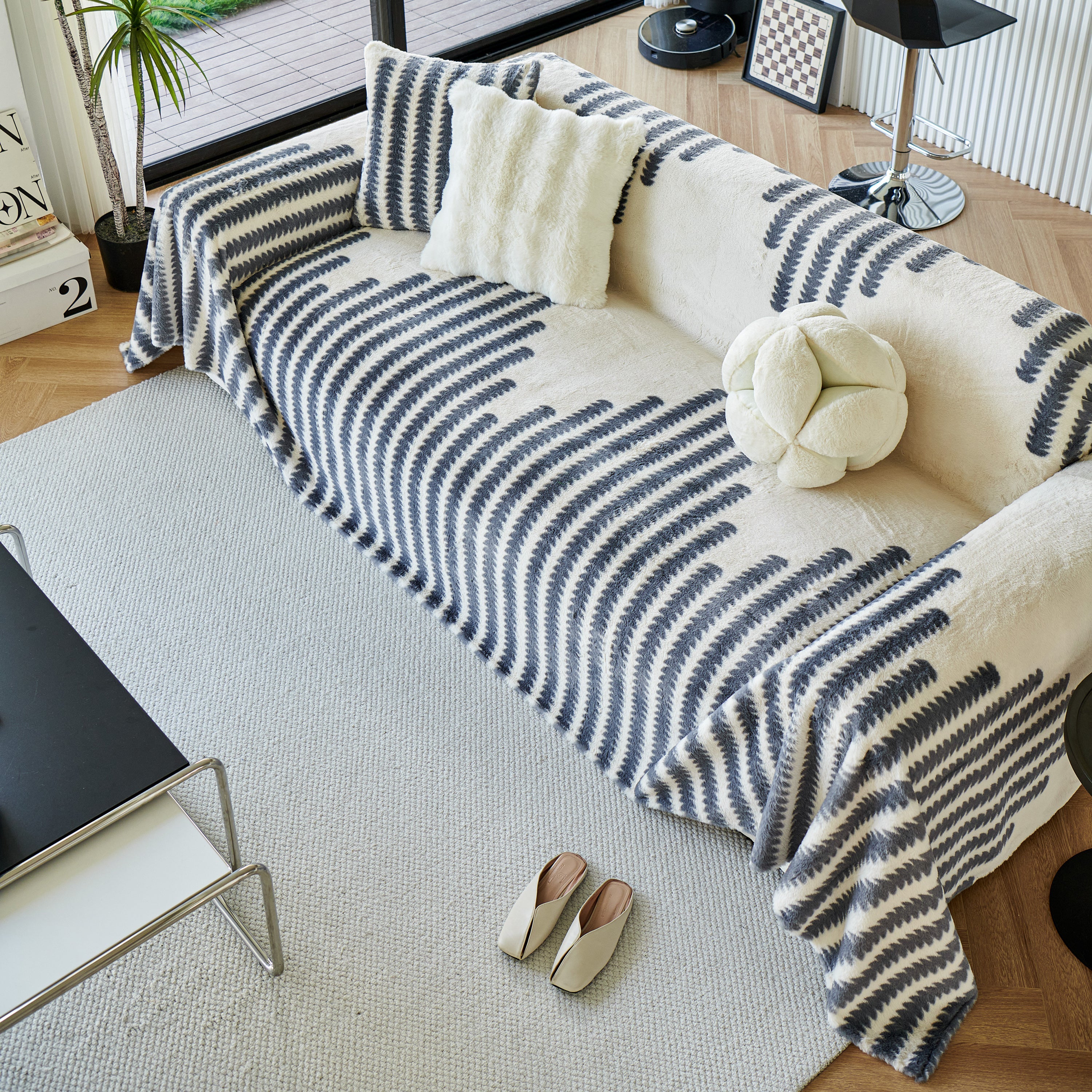 Warm Faux Fur Luxury Sofa Throw Blankets, Soft Cozy Thick Plush Shaggy Blankets for Couch Chair Bed - Image 97
