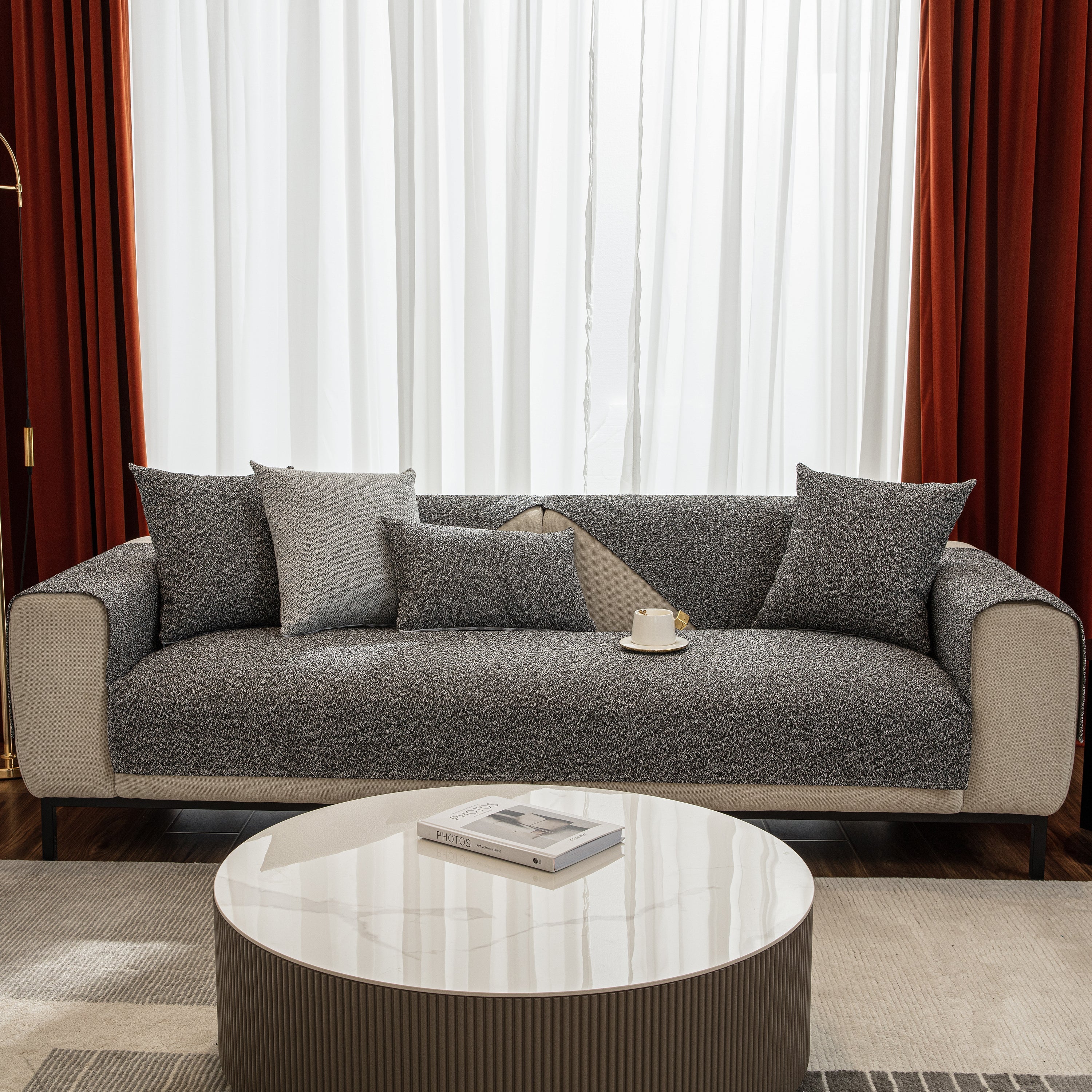 Washable Polyester Sofa Towel, Non-Slip Sofa Seat Covers, and Couch Protectors - Furniture Covers for Pets - Image 7