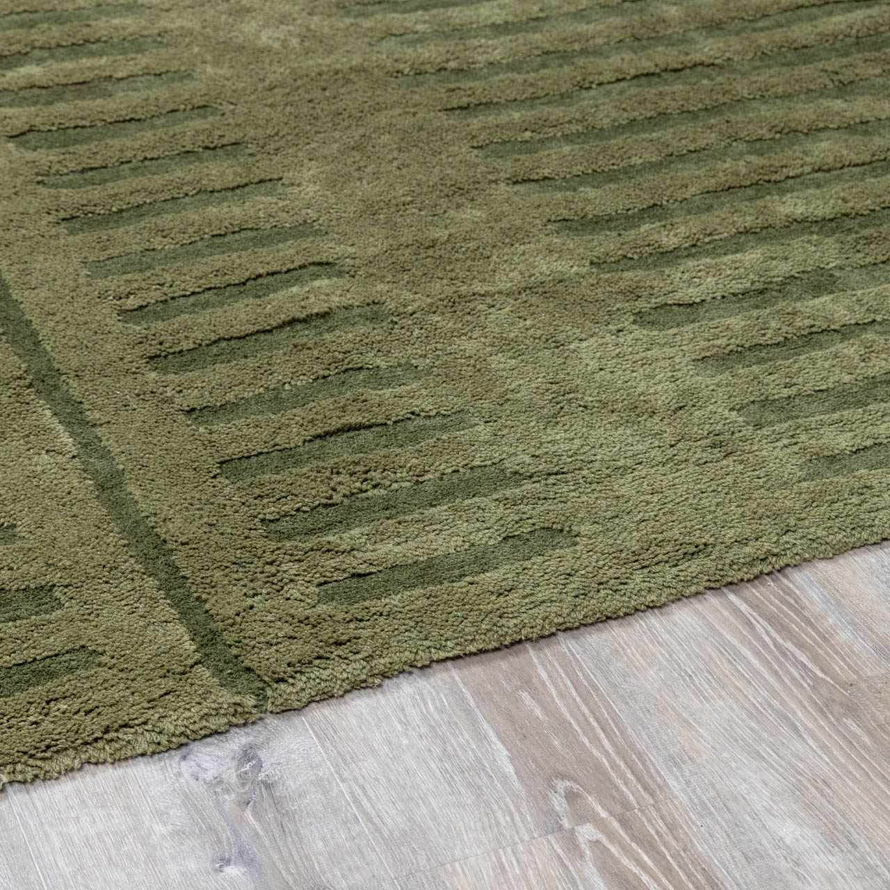 Washable Wool Rug - Green - Clearance - Image 10